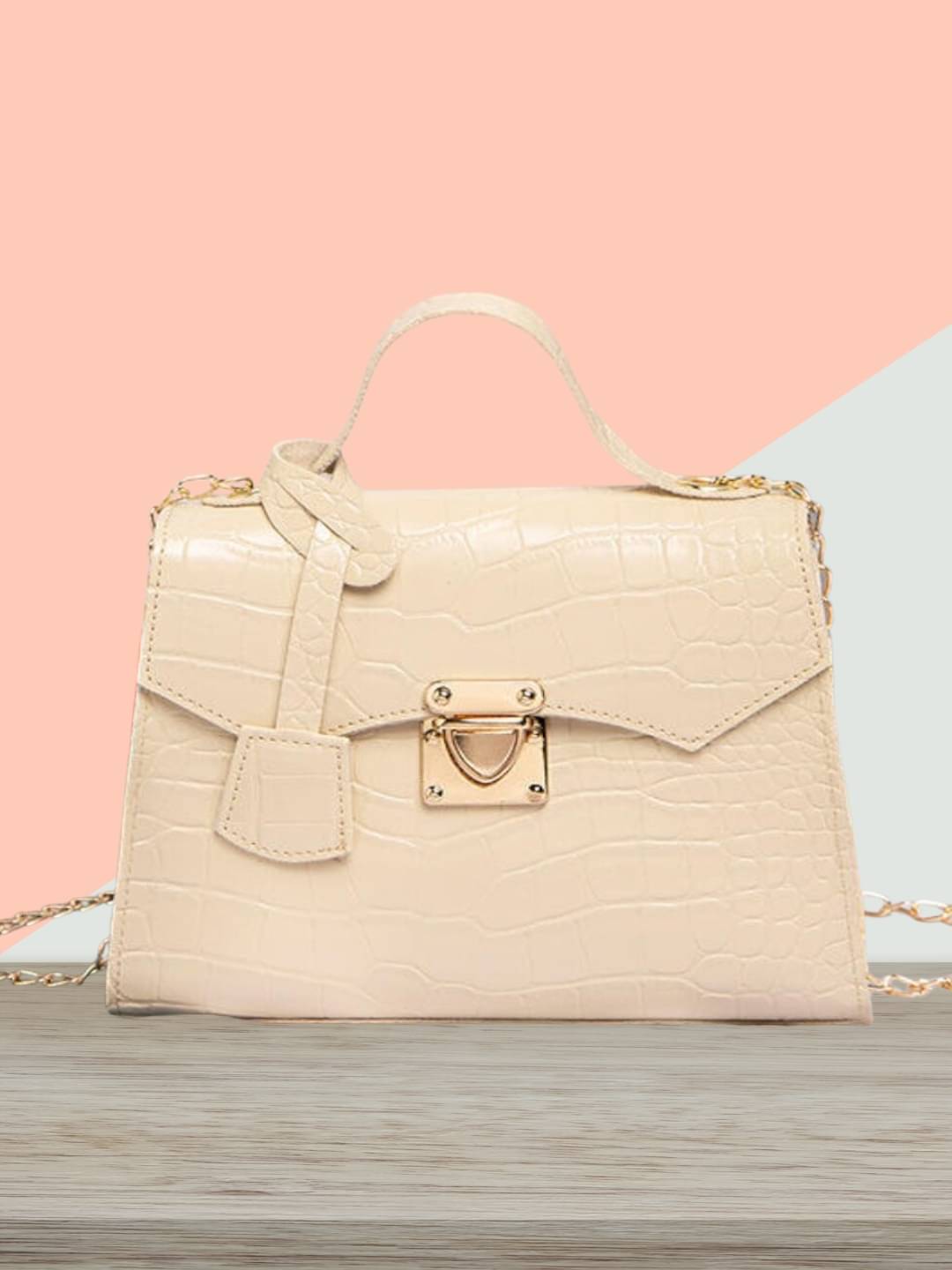     			gufrina Sling Bag PU Set of 1 ( Cream )