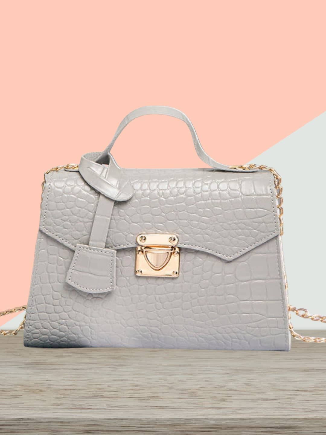 gufrina Sling Bag PU Set of 1 ( Light Grey ) - Handbags | Buy online on ZillyBuy