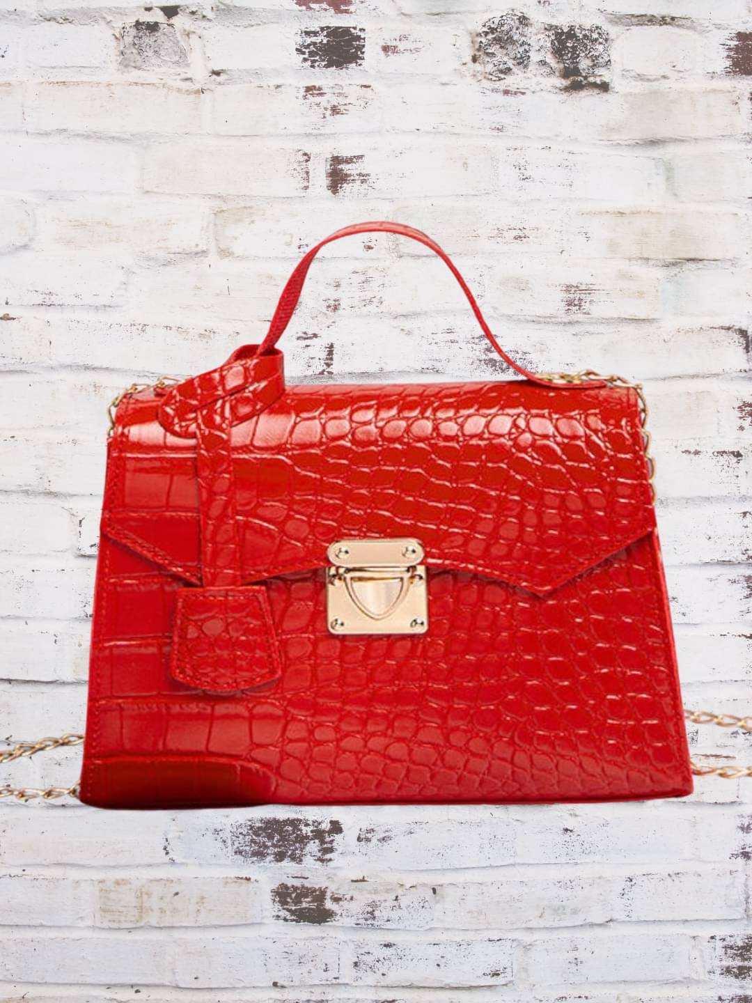     			gufrina Sling Bag PU Set of 1 ( Red )