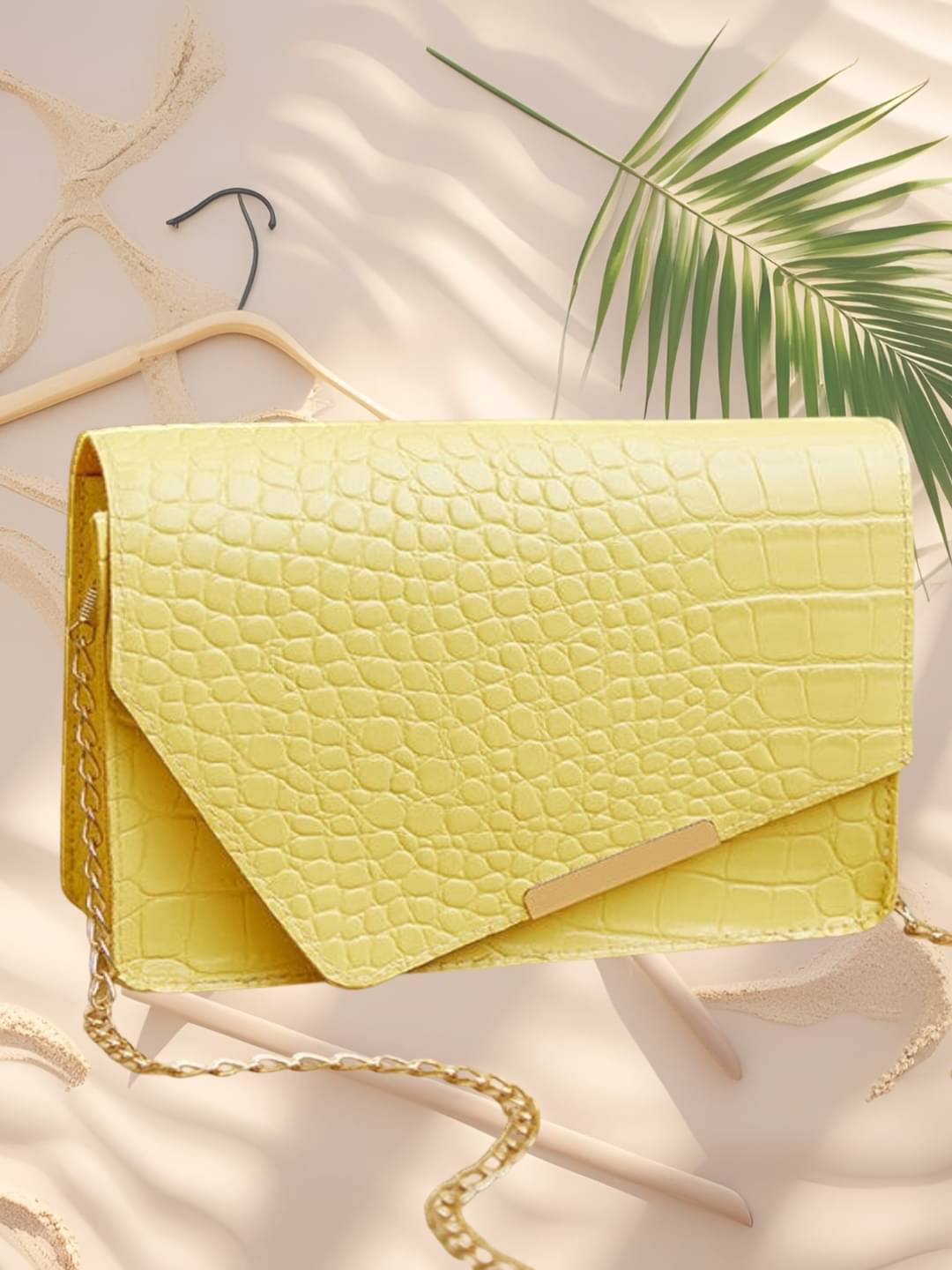     			gufrina Sling Bag PU Set of 1 ( Yellow )