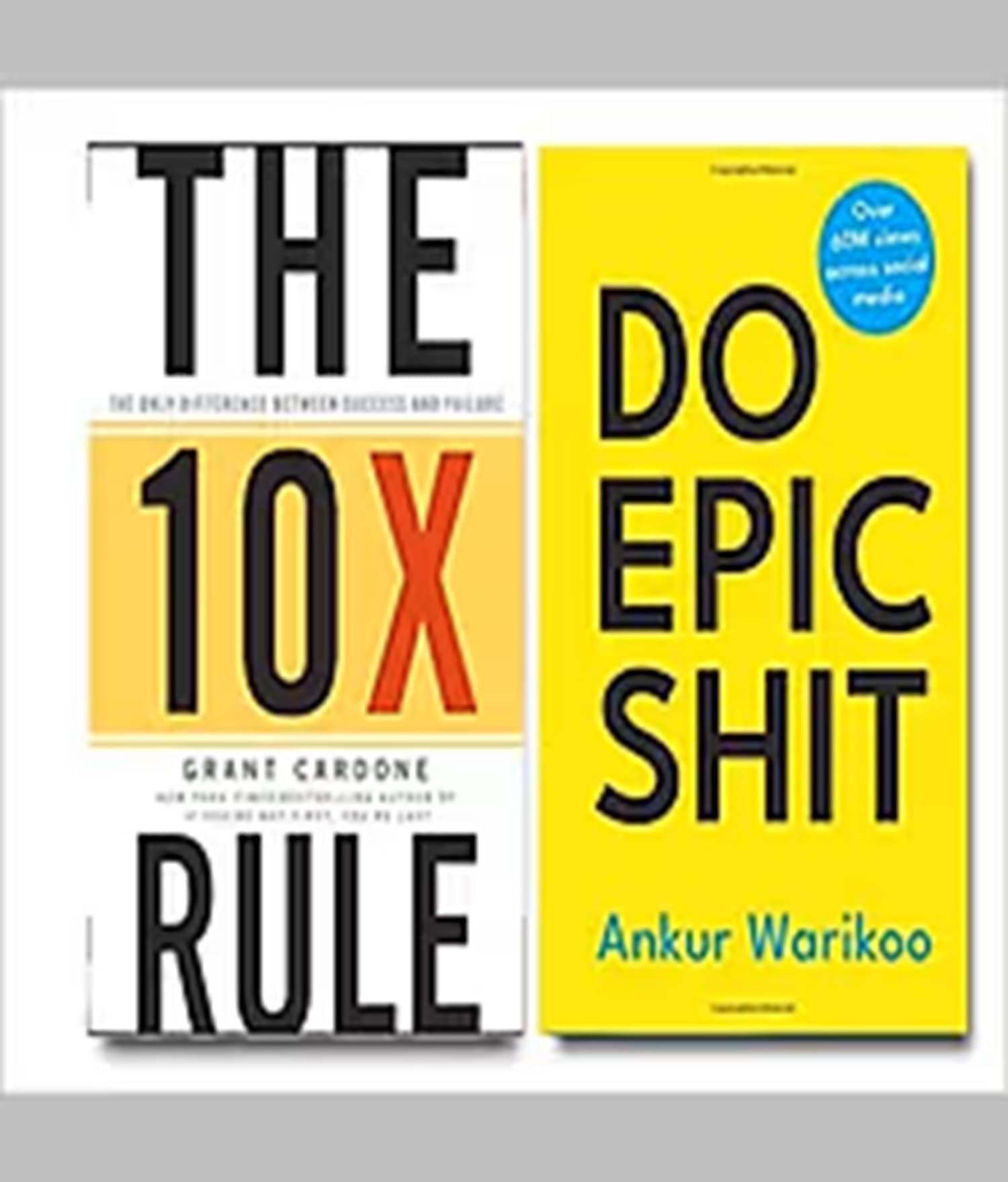     			( Combo of 2 books ) The 10X rule & Do epic