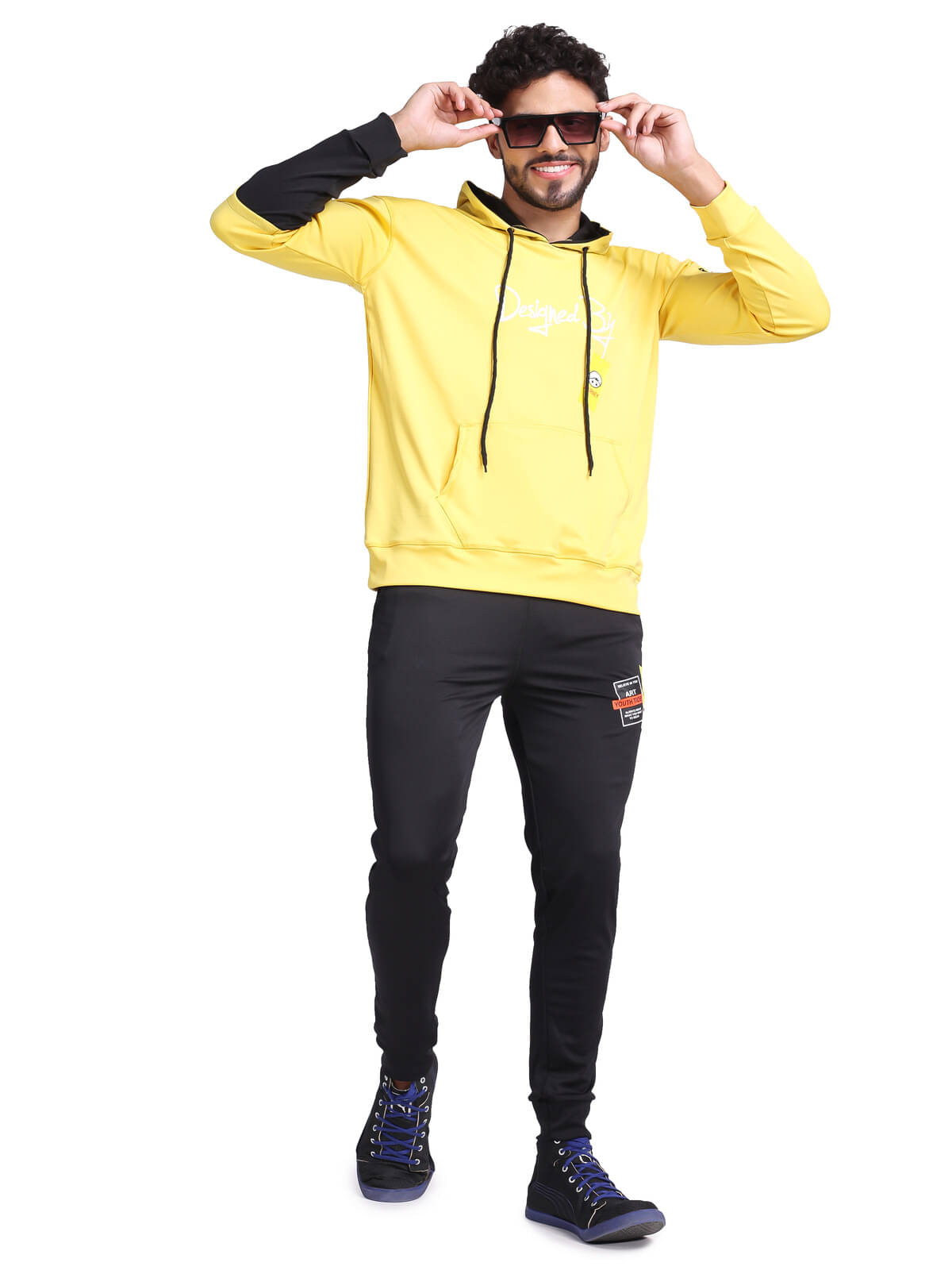     			FLIRTY SOUL Yellow Polyester Relaxed Fit Men's Tracksuit ( Pack of 1 )