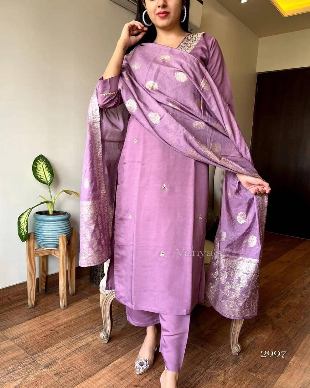 INDIAN SILKS Women Rayon Embroidered A-line Kurti With Pants ( Yellow ) INDIAN SILKS Women Rayon Embroidered A-line Kurti With Pants ( Yellow )