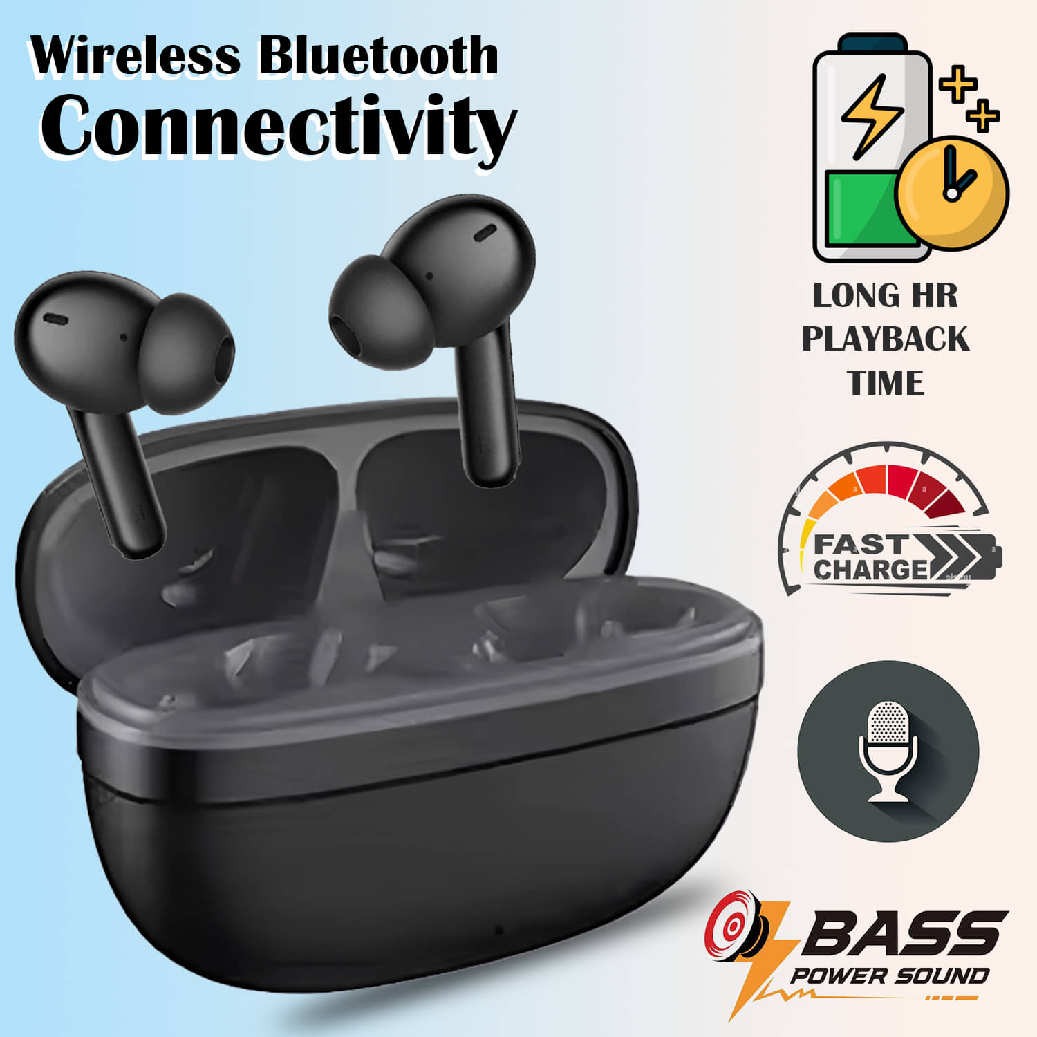     			"Premium Wireless Earbuds with Bluetooth 5.3, Deep Bass, Noise Isolation, Touch Controls, Fast Charging Case, and Long Battery Life – Ideal for Music, Calls, Workouts, and Travel"