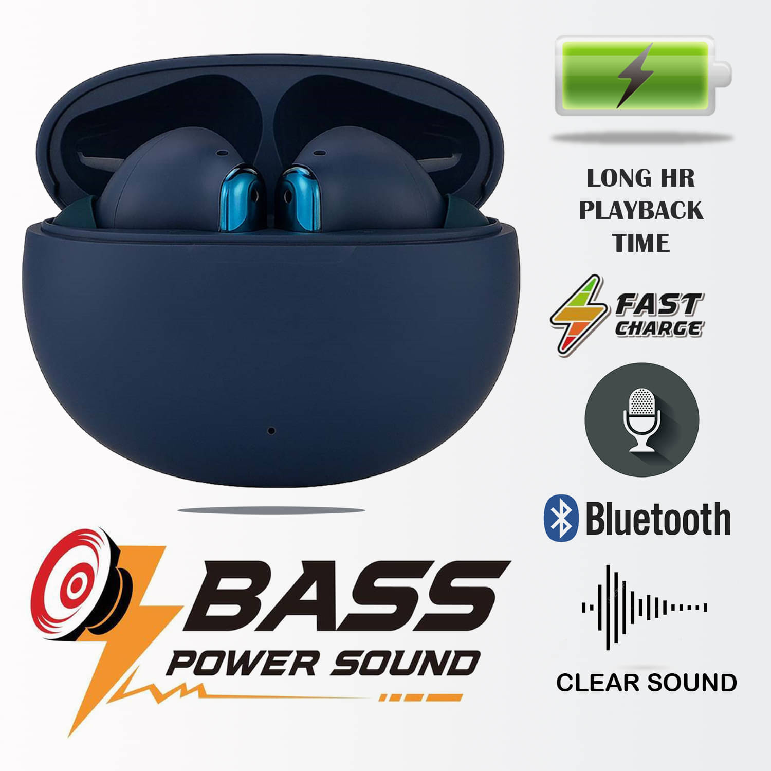     			"Premium Wireless Earbuds with Clear Sound, Noise Cancellation, Type-C Fast Charging, Touch Controls, Long Battery Life – Lightweight & Sweat Resistant – Perfect for Gym, Commute, and Office Use"