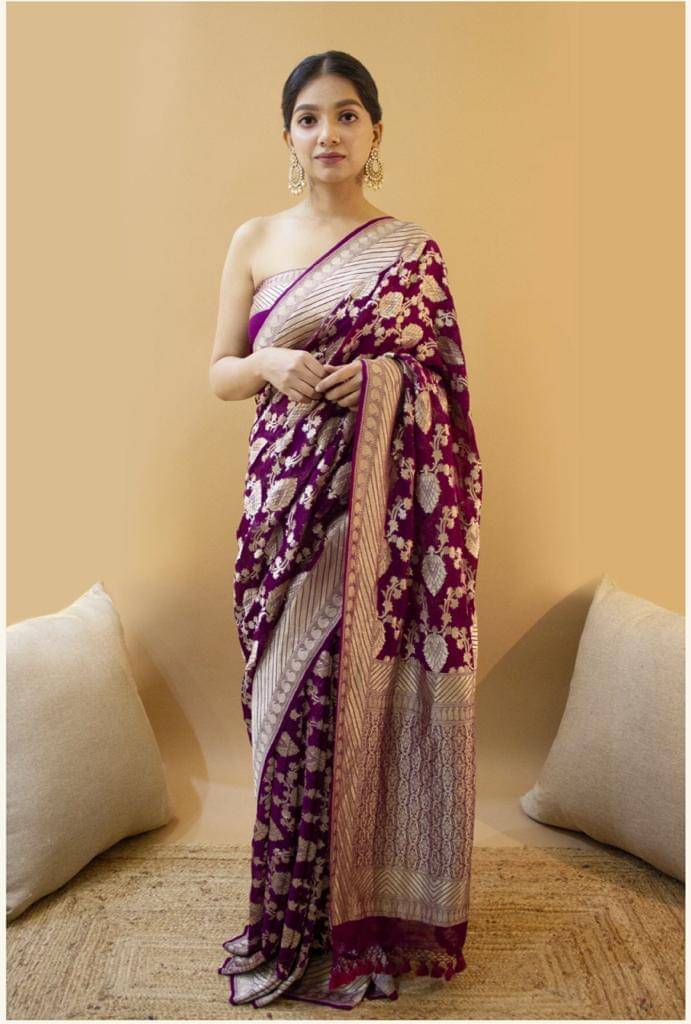Prijari Art Silk Woven Kanjeevaram Sarees With Unstitched Blouse Piece ( Wine ) Prijari Art Silk Woven Kanjeevaram Sarees With Unstitched Blouse Piece ( Wine )