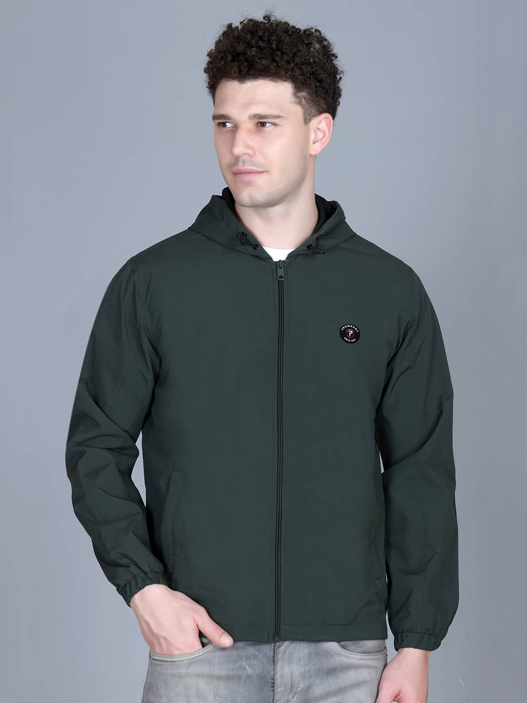     			Promount Polyester Men's Casual Jacket - Green ( Pack of 1 )