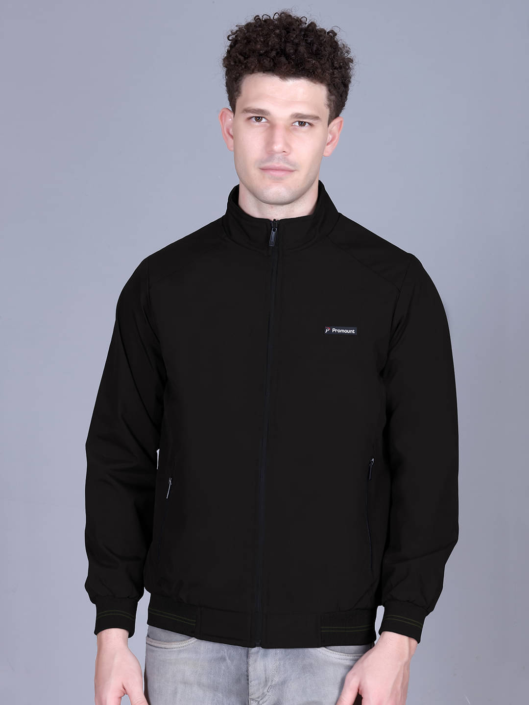 Promount Polyester Men's Casual Jacket - Black ( Pack of 1 ) Promount Polyester Men's Casual Jacket - Black ( Pack of 1 )