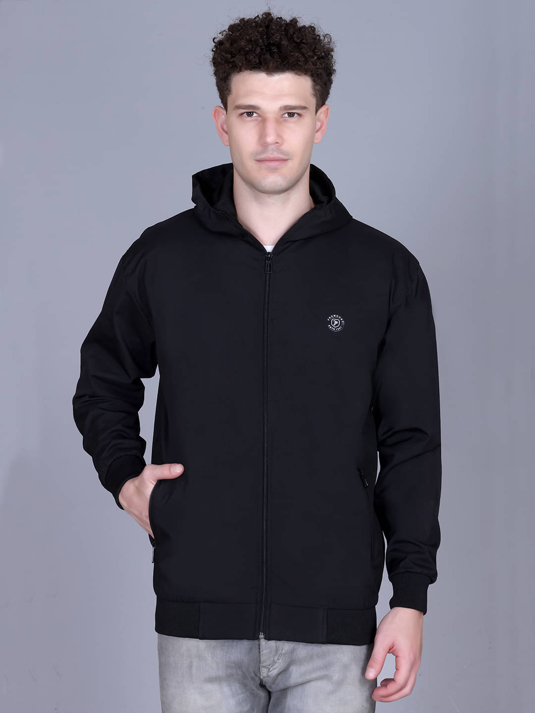     			Promount Polyester Men's Casual Jacket - Navy Blue ( Pack of 1 )