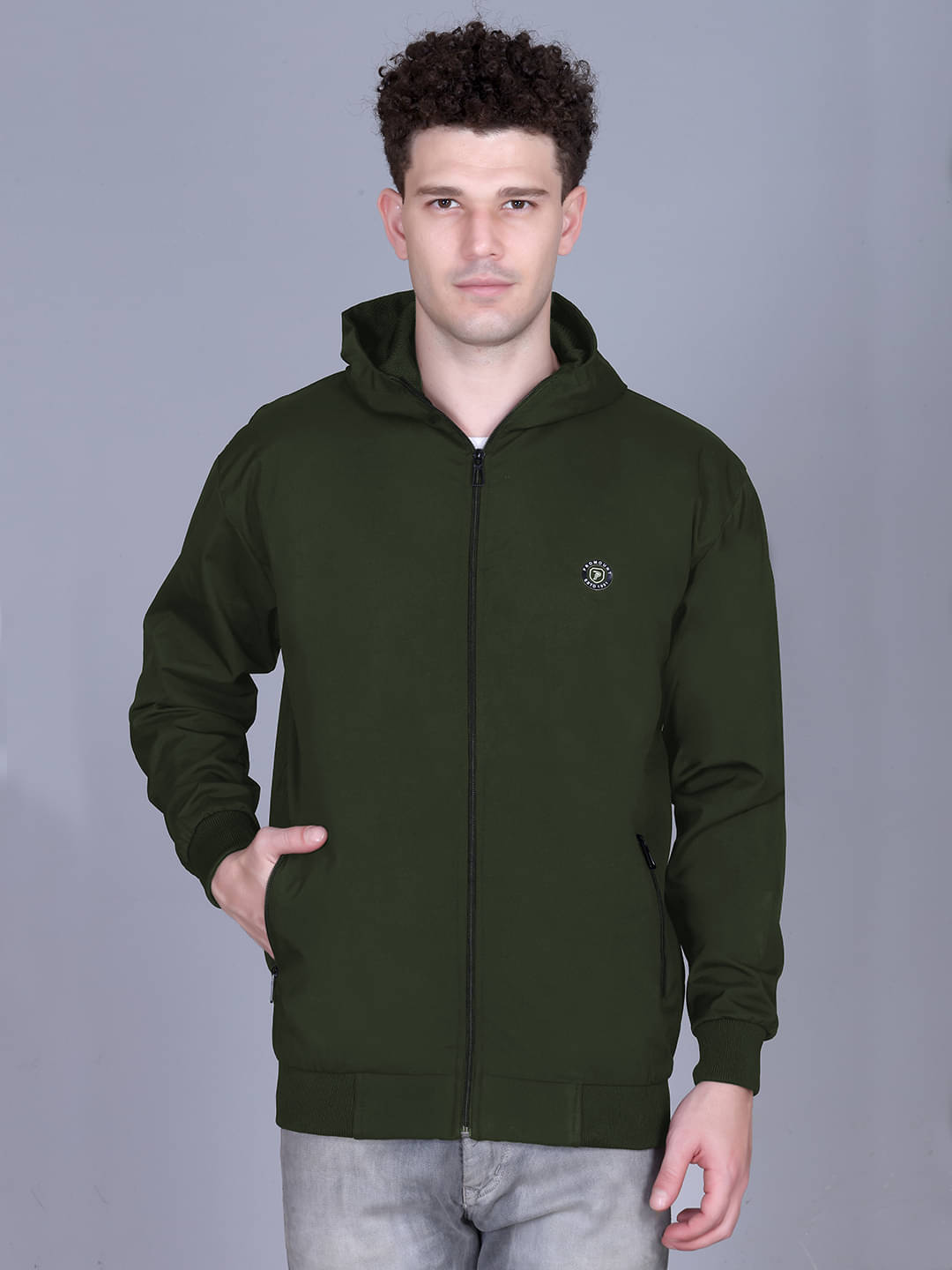 Promount Polyester Men's Casual Jacket - Green ( Pack of 1 ) Promount Polyester Men's Casual Jacket - Green ( Pack of 1 )