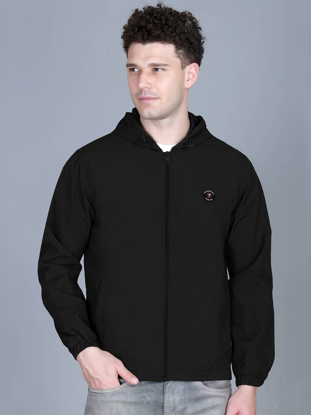     			Promount Polyester Men's Casual Jacket - Black ( Pack of 1 )