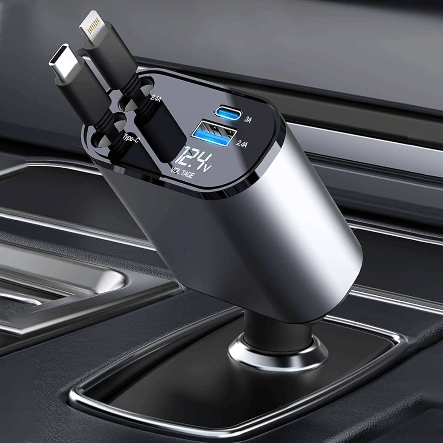 SAPI'S Car Mobile Charger Fast Charger For Car Black SAPI'S Car Mobile Charger Fast Charger For Car Black