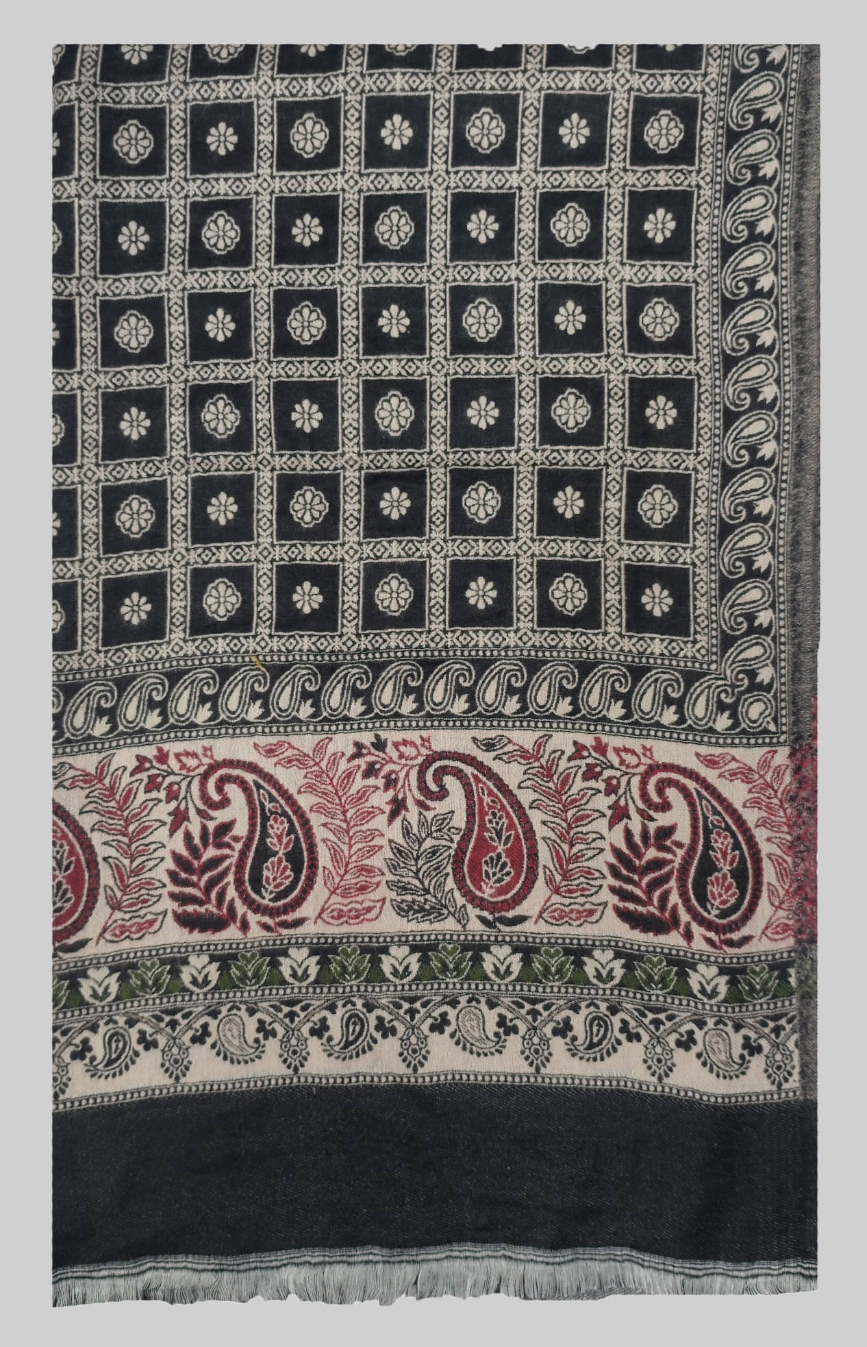 Soul Essence Black Self Design Shawl - ( Pack of 1 )     			Soul Essence Black Self Design Shawl - ( Pack of 1 )