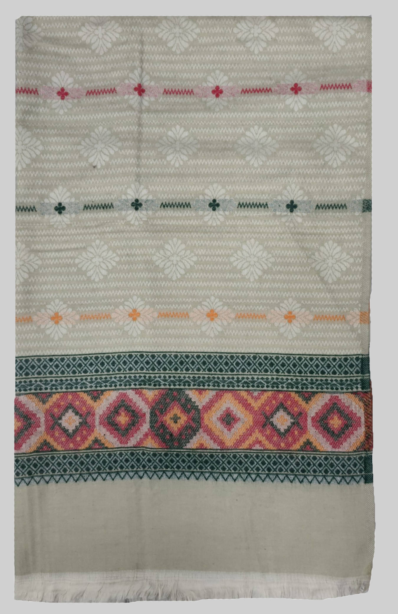     			Soul Essence Grey Self Design Shawl - ( Pack of 1 )