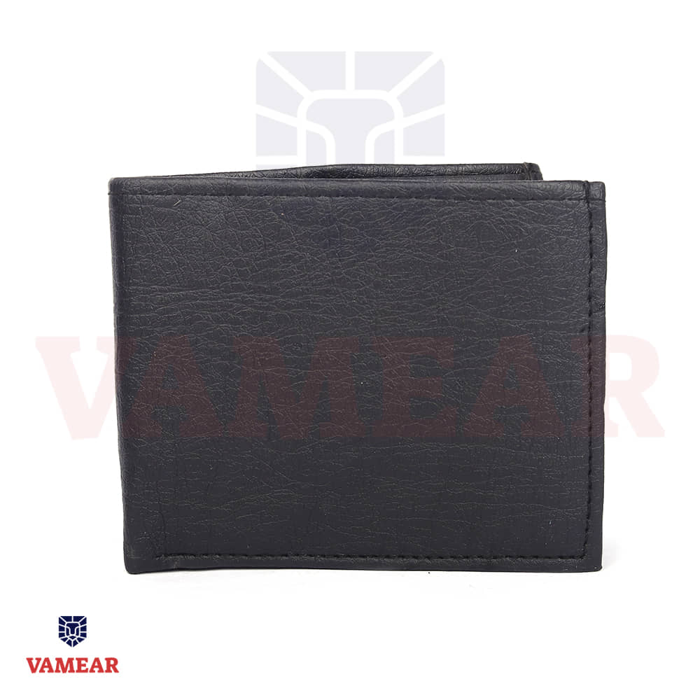 VAMEAR Faux Leather Solid Men's Two Fold Wallet,Regular Wallet With 5 Slots For Card ( Black , Pack of 1 ) - Handbags | Buy online on ZillyBuy