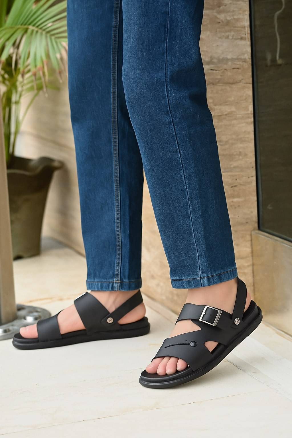 Asteroid - Black Men's Sandals Asteroid - Black Men's Sandals