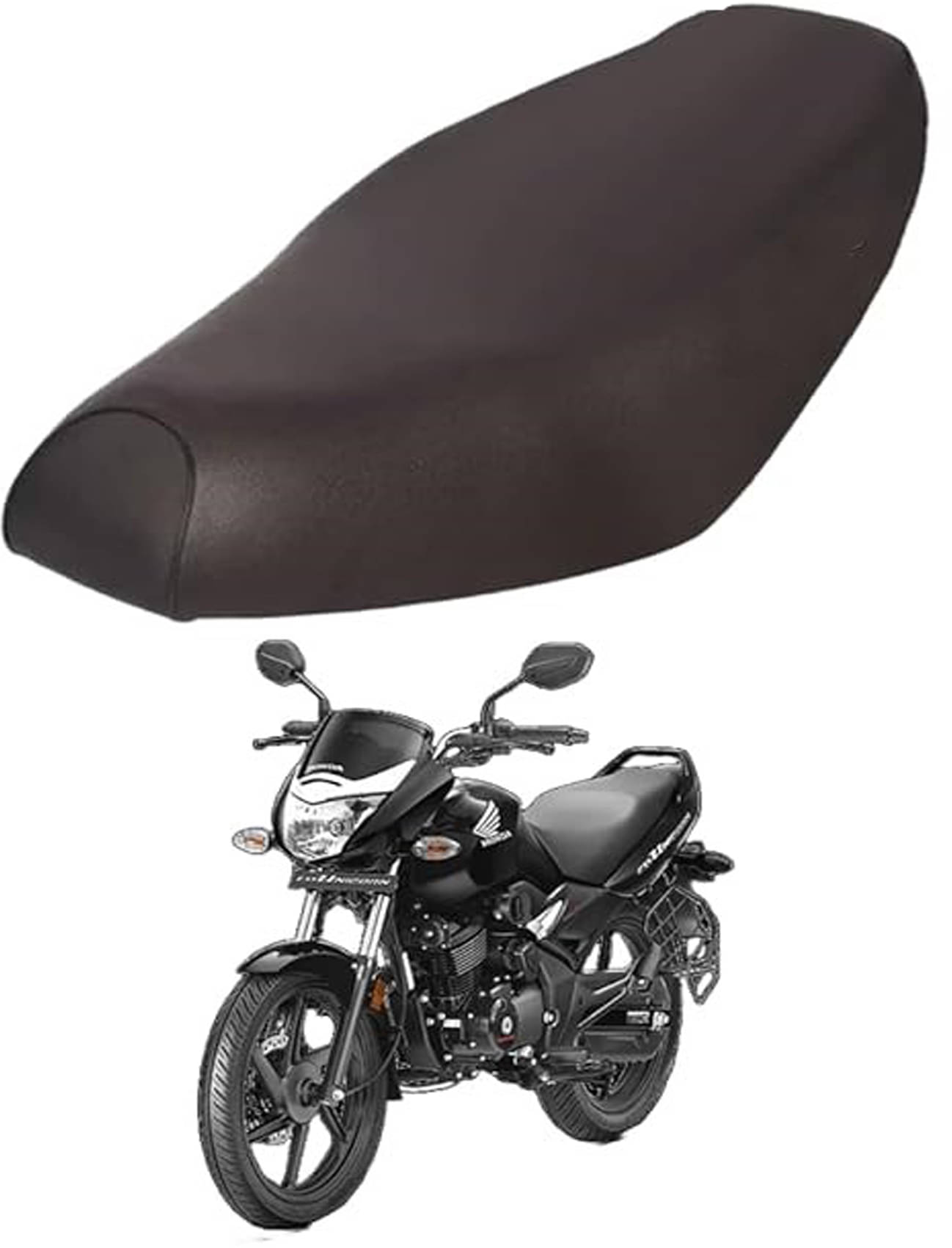     			BIKE/SCOOTY/MOTORCYCLE SINGLE SEAT COVER Single Bike Seat Cover For Honda Unicorn