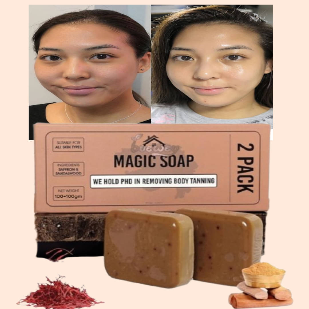     			BUEWEY Beauty GHARI Soap Magic And Saffron Bath Soap for All Skin Type ( Pack of 2 )