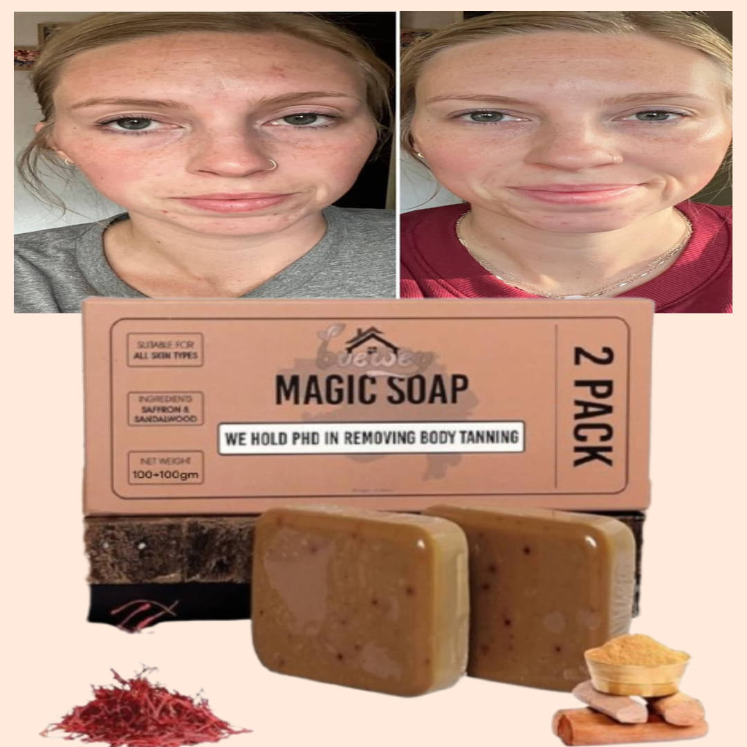     			BUEWEY Beauty GHARI Soap Magic And Saffron Bath Soap for All Skin Type ( Pack of 2 )