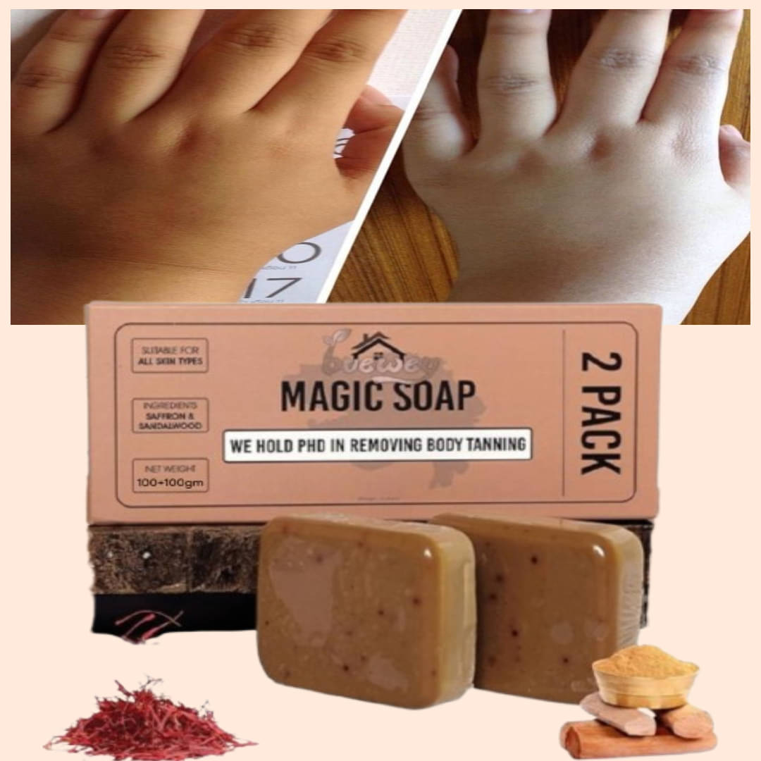     			BUEWEY Beauty GHARI Soap Magic And Saffron Bath Soap for All Skin Type ( Pack of 2 )