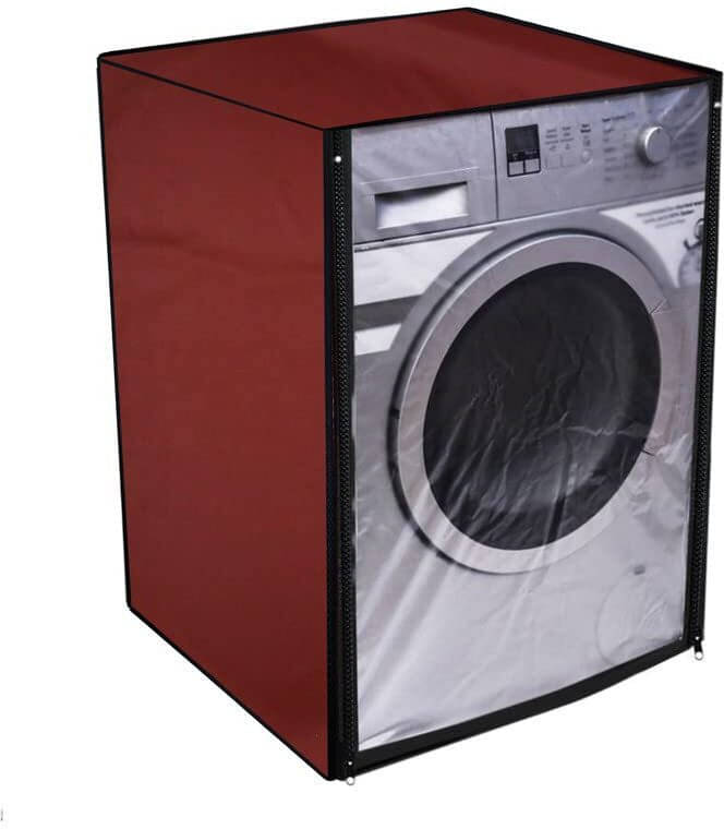     			CASA FURNISHING Front Load Washing Machine Cover Compatiable For 7 kg - maroon