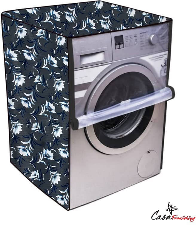 CASA FURNISHING Front Load Washing Machine Cover Compatiable For 9 kg - GREY     			CASA FURNISHING Front Load Washing Machine Cover Compatiable For 9 kg - GREY
