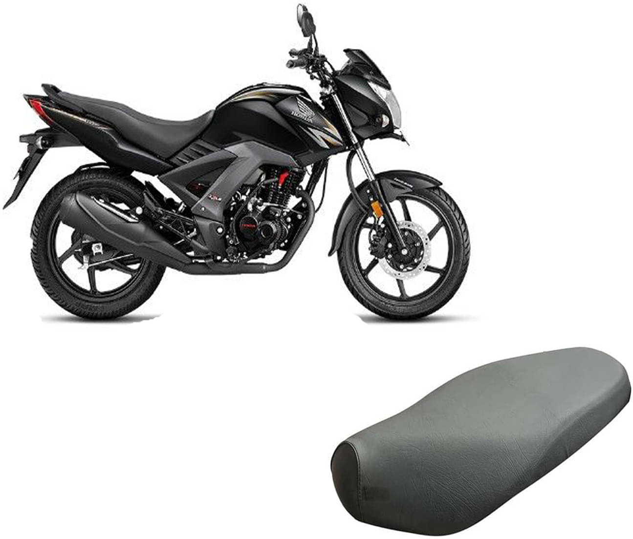 CB Unicorn 160 Bike Seat Cover Protect from Rust and Dust, PU Leather Waterproof Durable Seat Cover (Black) CB Unicorn 160 Bike Seat Cover Protect from Rust and Dust, PU Leather Waterproof Durable Seat Cover (Black)