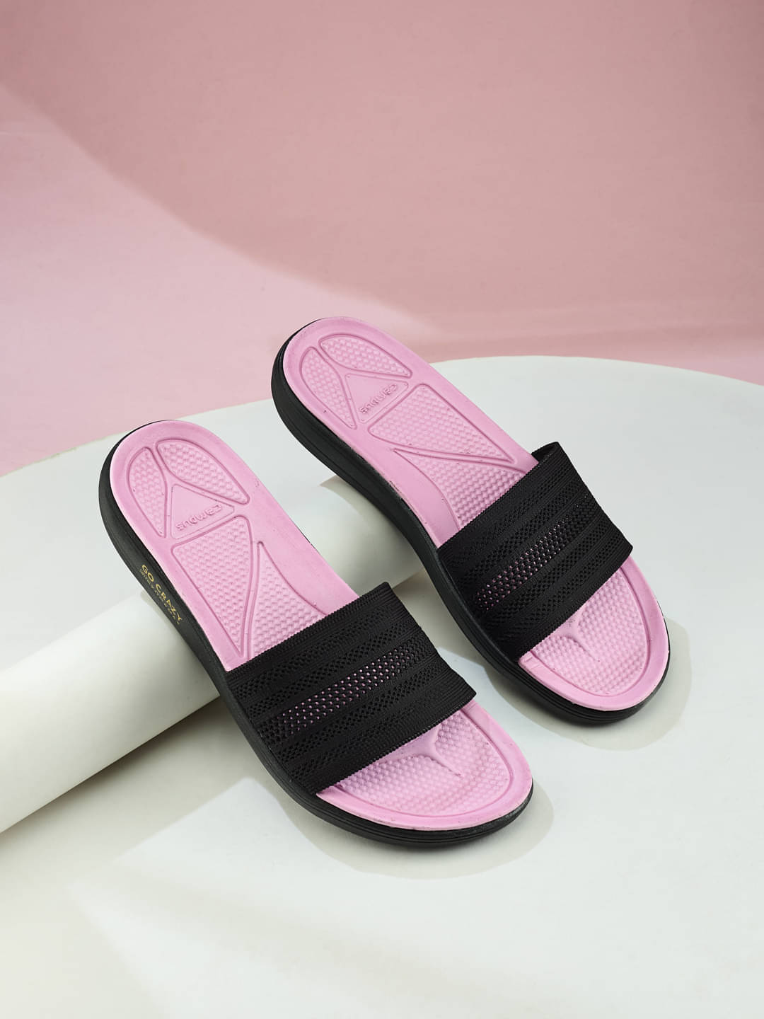     			Campus Black Women's Slide Flip Flop