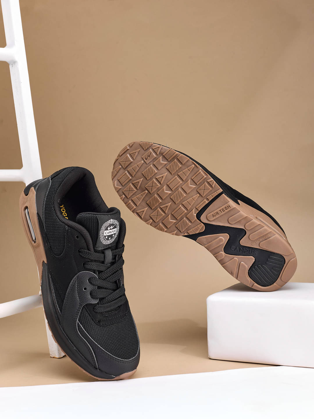    			Campus STARSHIP Black Men's Sneakers