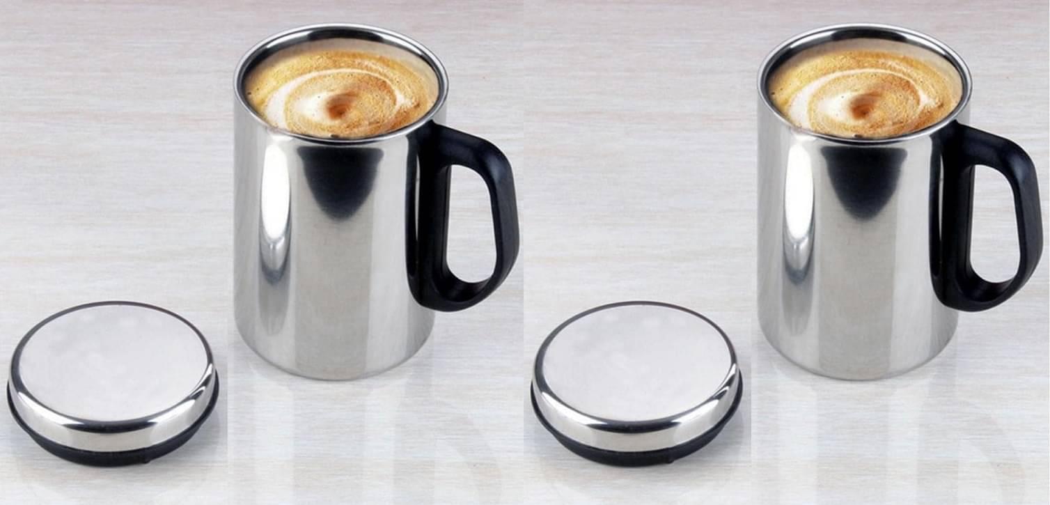     			Dynore 350 ml Insulated Mug Stainless Steel Coffee Mug 350 mL ( Pack of 2 )