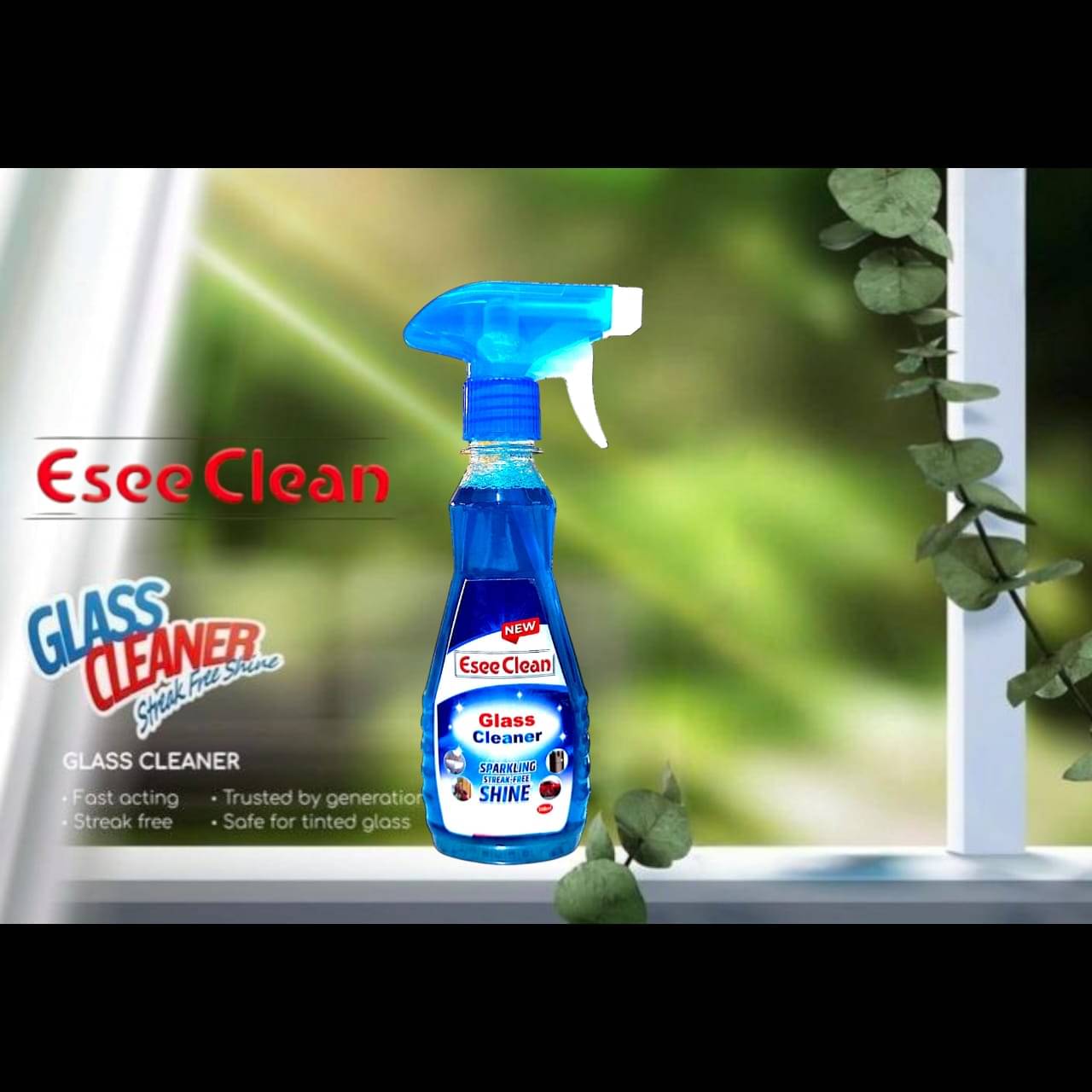 Esee Clean Glass Cleaner Liquid SANDAL 250 mL Pack of 2     			Esee Clean Glass Cleaner Liquid SANDAL 250 mL Pack of 2