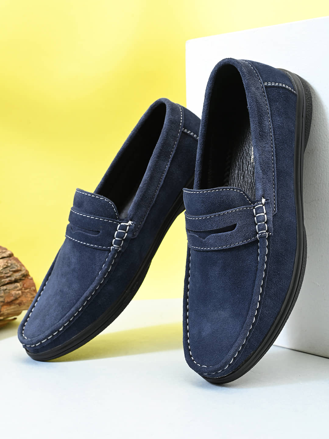 Fashion Victim Blue Men's Slip on Shoes - Formal Shoes | Buy online on ZillyBuy