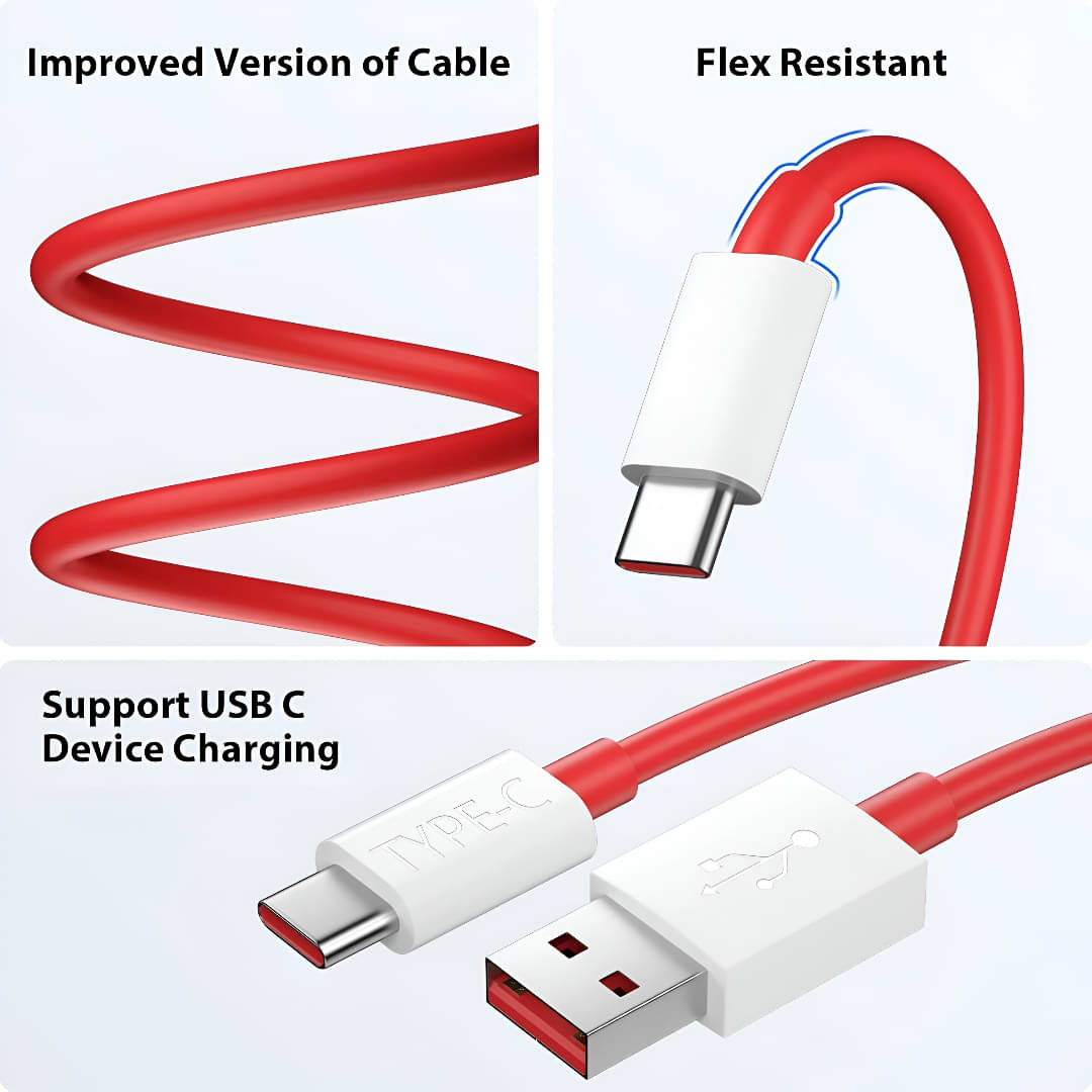     			Fast Charging USB to Type-C Cable – 100W Power Support, High-Speed Data Transfer, Durable Red Design, Compatible with All Type-C Devices, Ideal for Smartphones, Tablets, and Power Banks