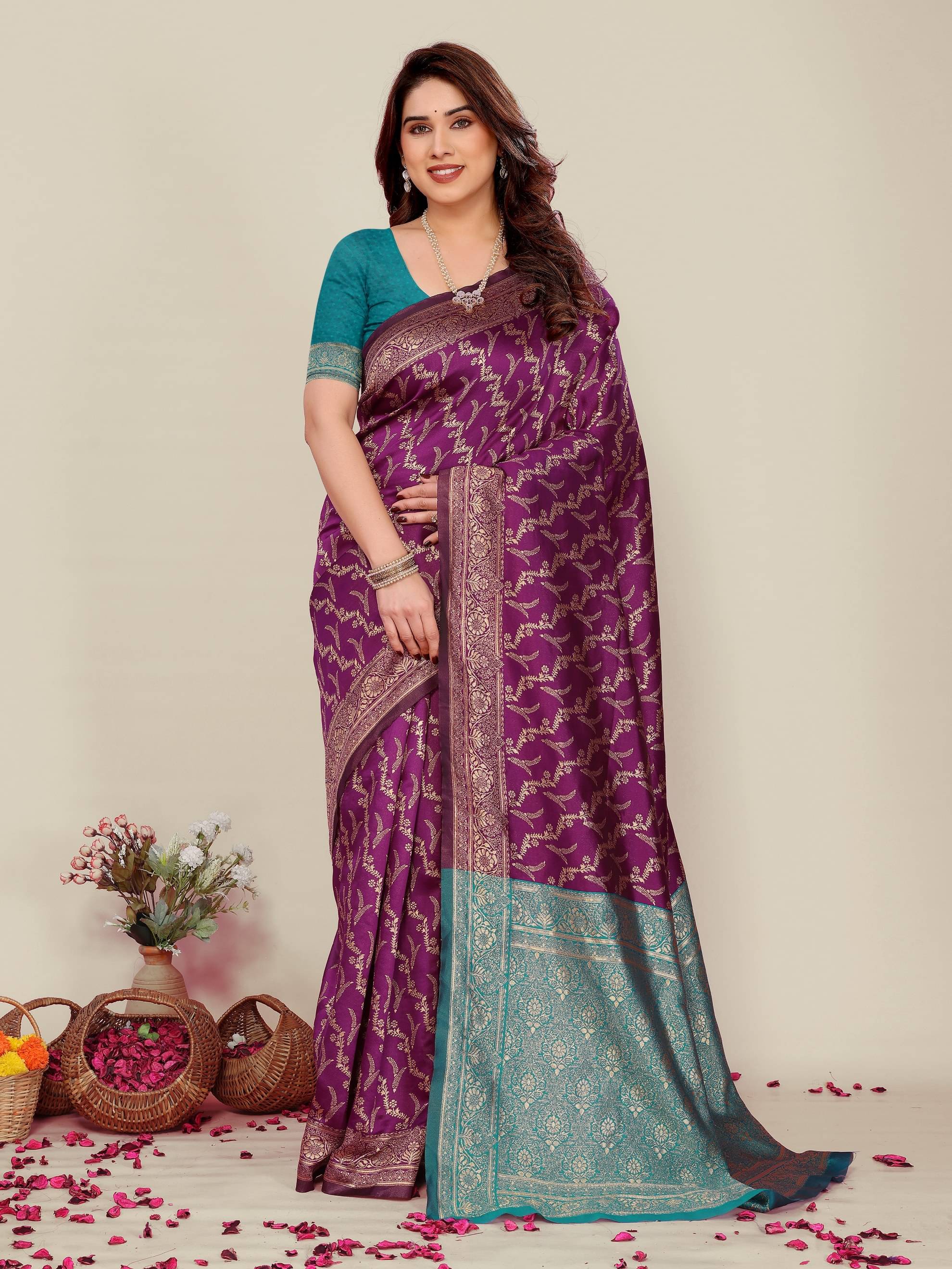 HEMA SILK MILLS Silk Printed Regular Saree With Unstitched Blouse Piece ( Wine ) HEMA SILK MILLS Silk Printed Regular Saree With Unstitched Blouse Piece ( Wine )
