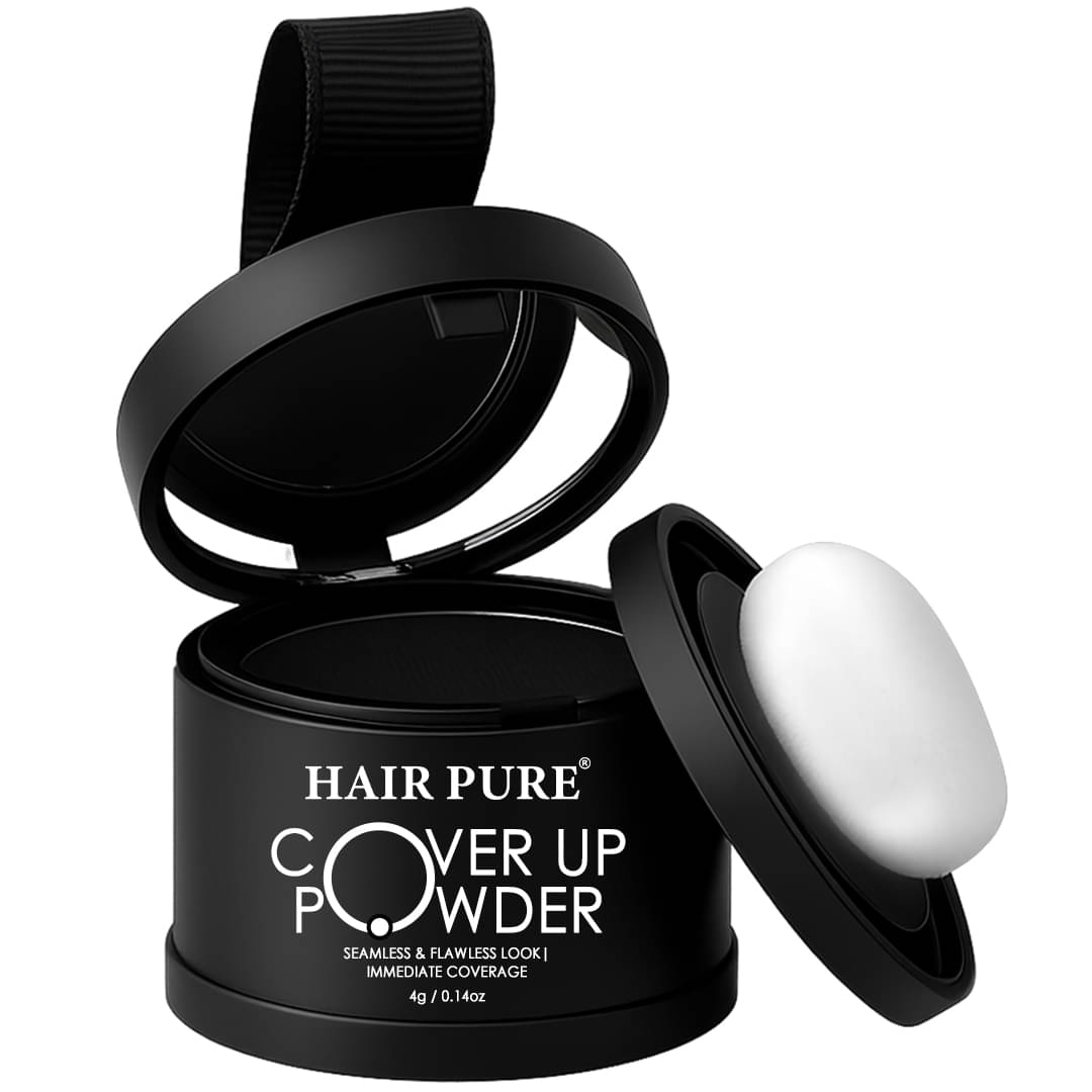 Hair Pure Cover-Up Hair Powder Organic Temporary Hair Color 4 g Black     			Hair Pure Cover-Up Hair Powder Organic Temporary Hair Color 4 g Black