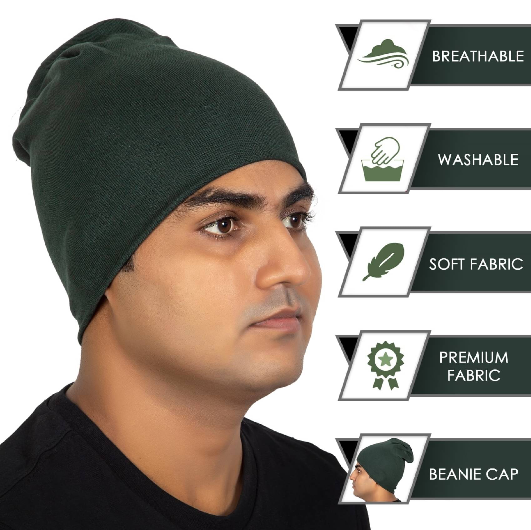 Im unique Pack of 1 Cotton Men's Cap ( Green ) Im unique Pack of 1 Cotton Men's Cap ( Green )