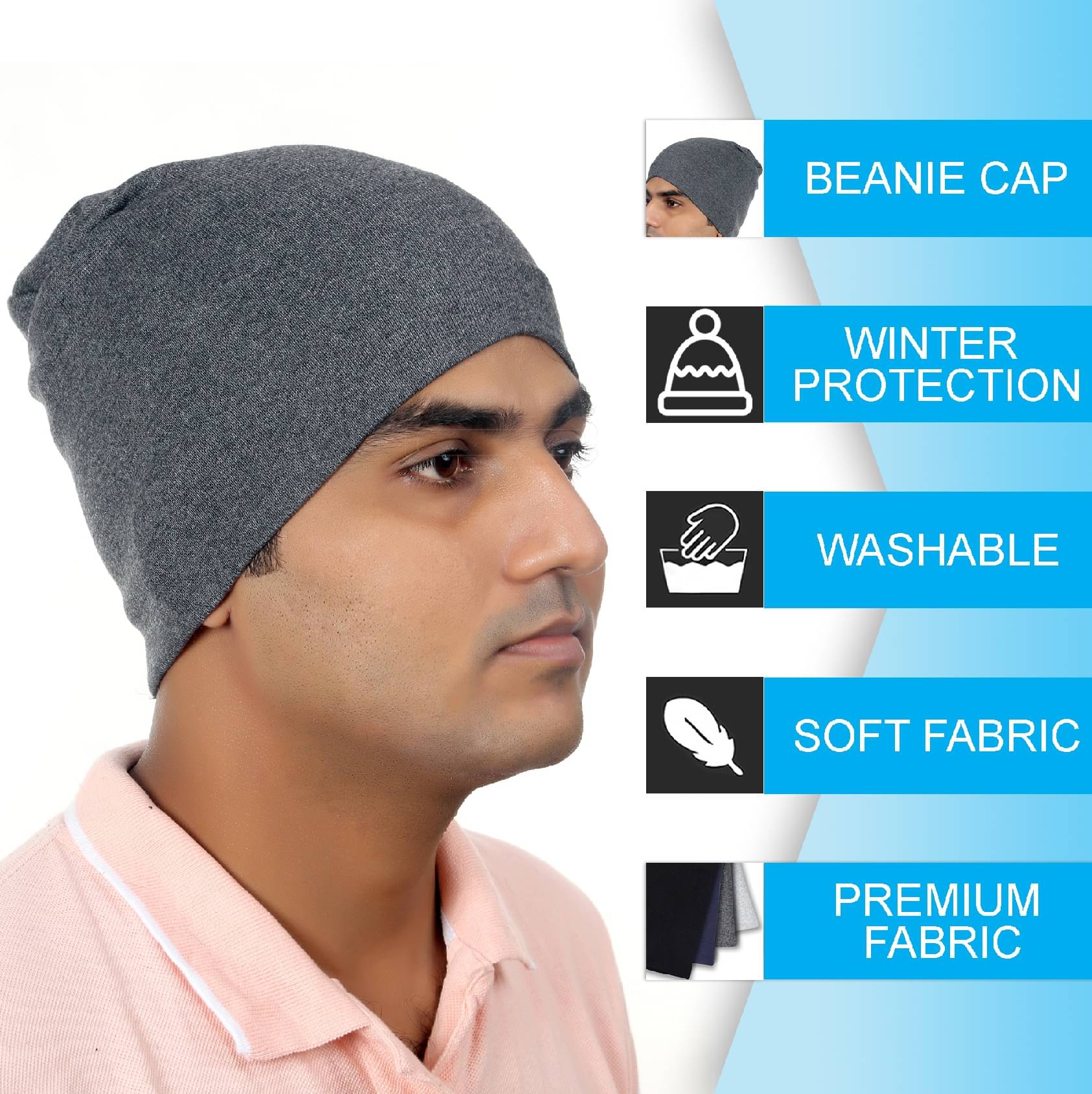 Im unique Pack of 1 Cotton Men's Cap ( Grey ) Im unique Pack of 1 Cotton Men's Cap ( Grey )