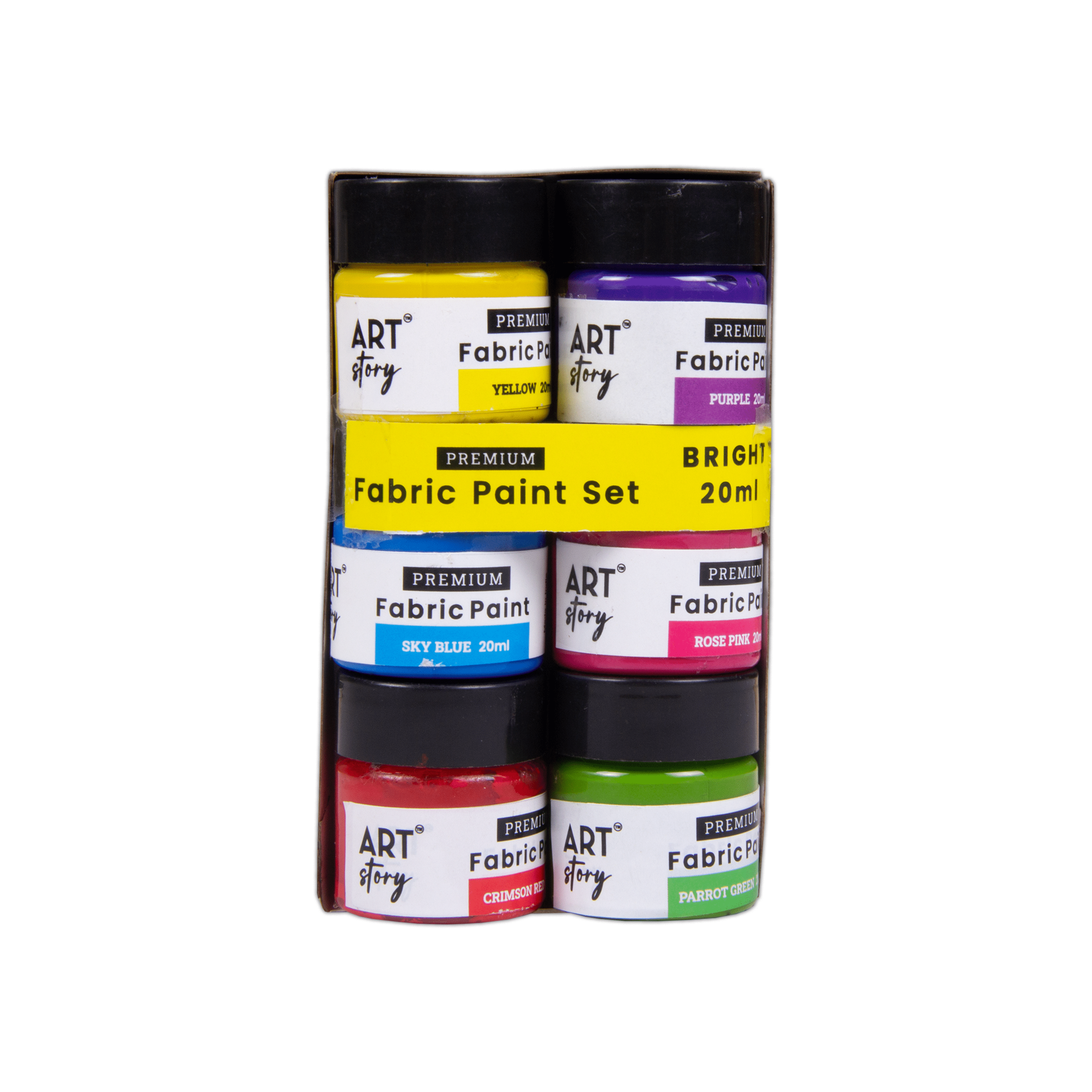     			Itsy Bitsy Acrylic Fabric Paint Set Bright 6 colours X 20ml each