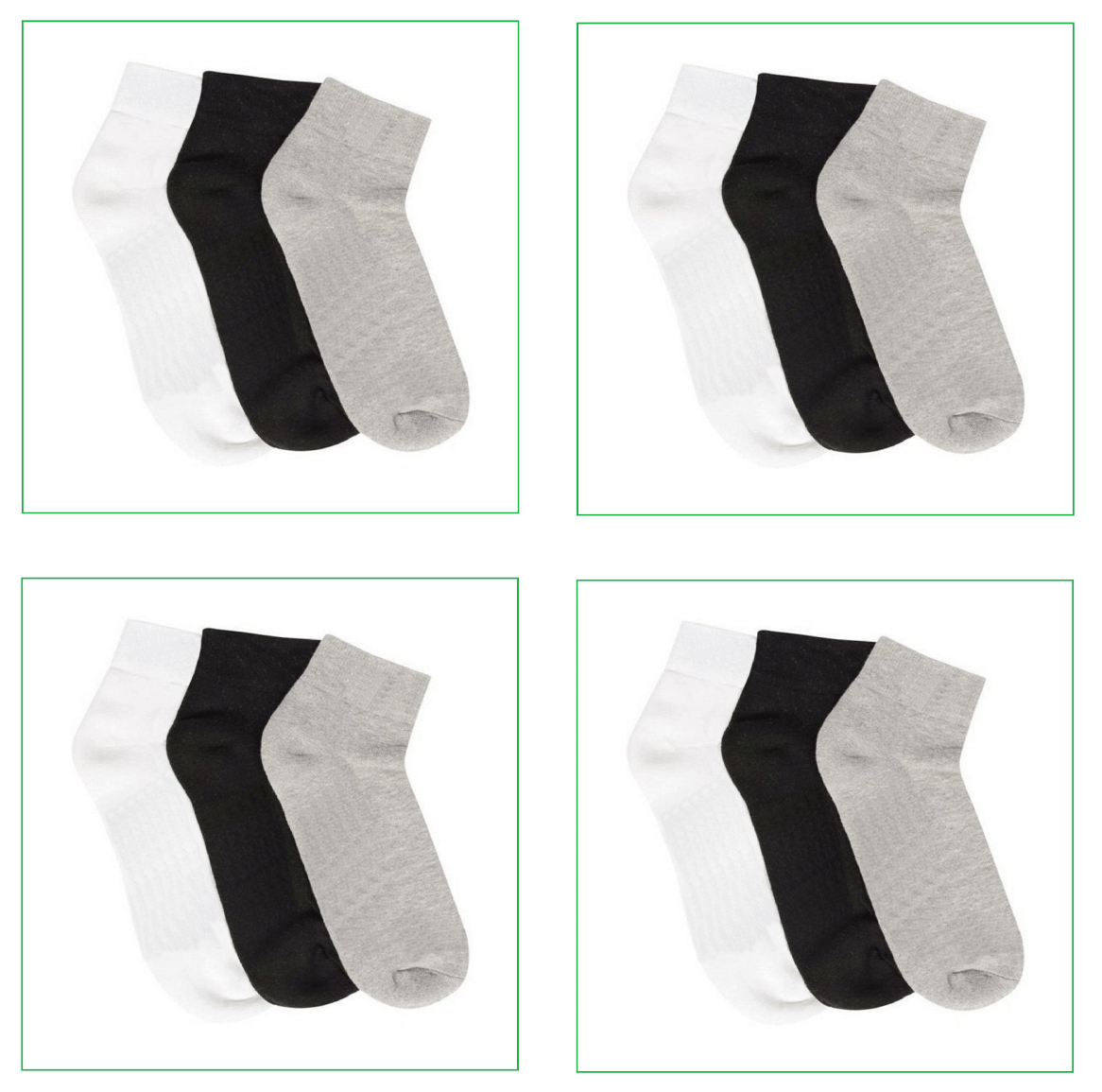     			Jiema Pack of 12 Men's Cotton Ankle Length Socks ( Multicolor )