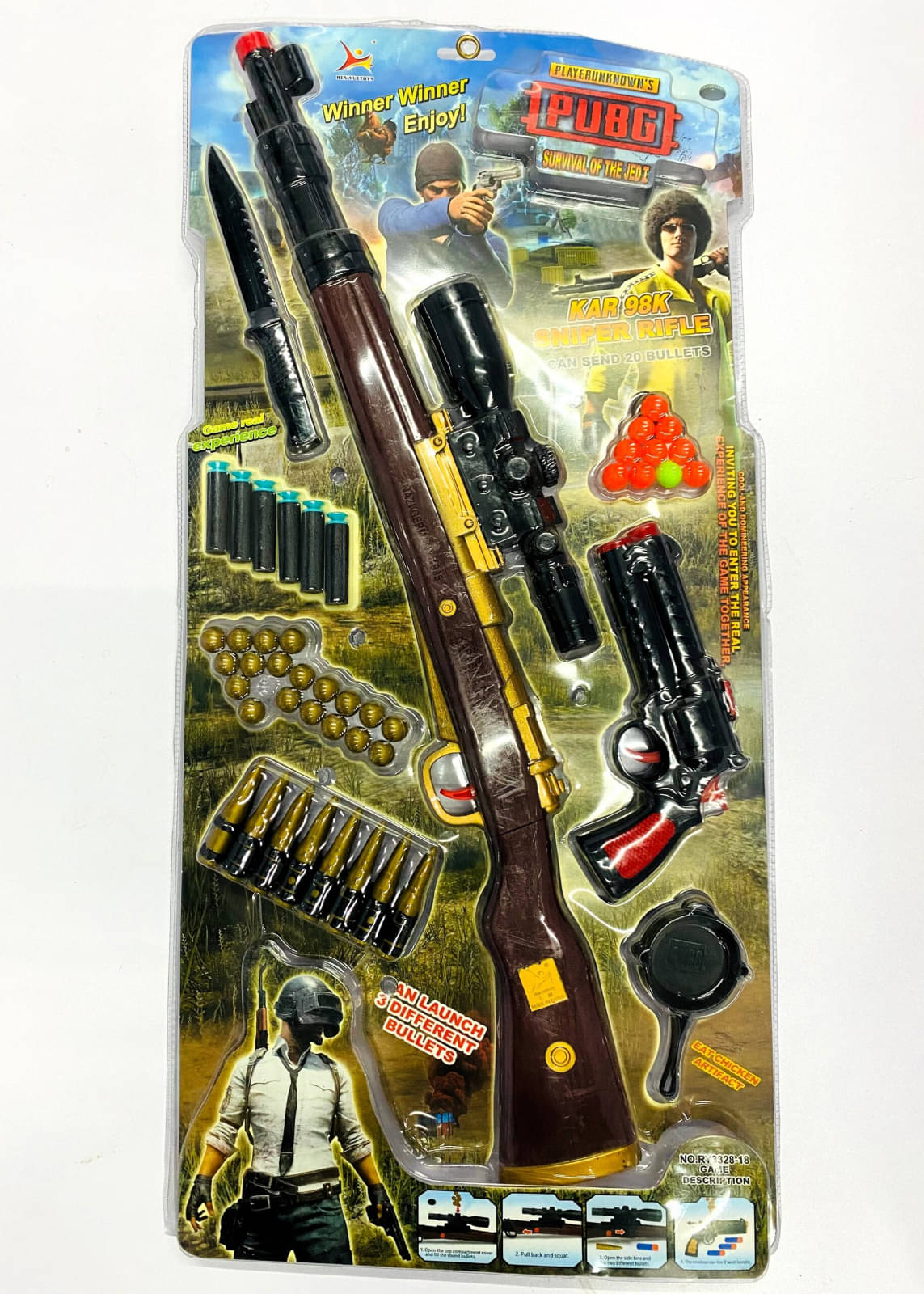 KASTBHANJAN Plastic Toy Gun Set with Water and Soft Foam Bullets Shooting Role Play Game Toy Gun KASTBHANJAN Plastic Toy Gun Set with Water and Soft Foam Bullets Shooting Role Play Game Toy Gun