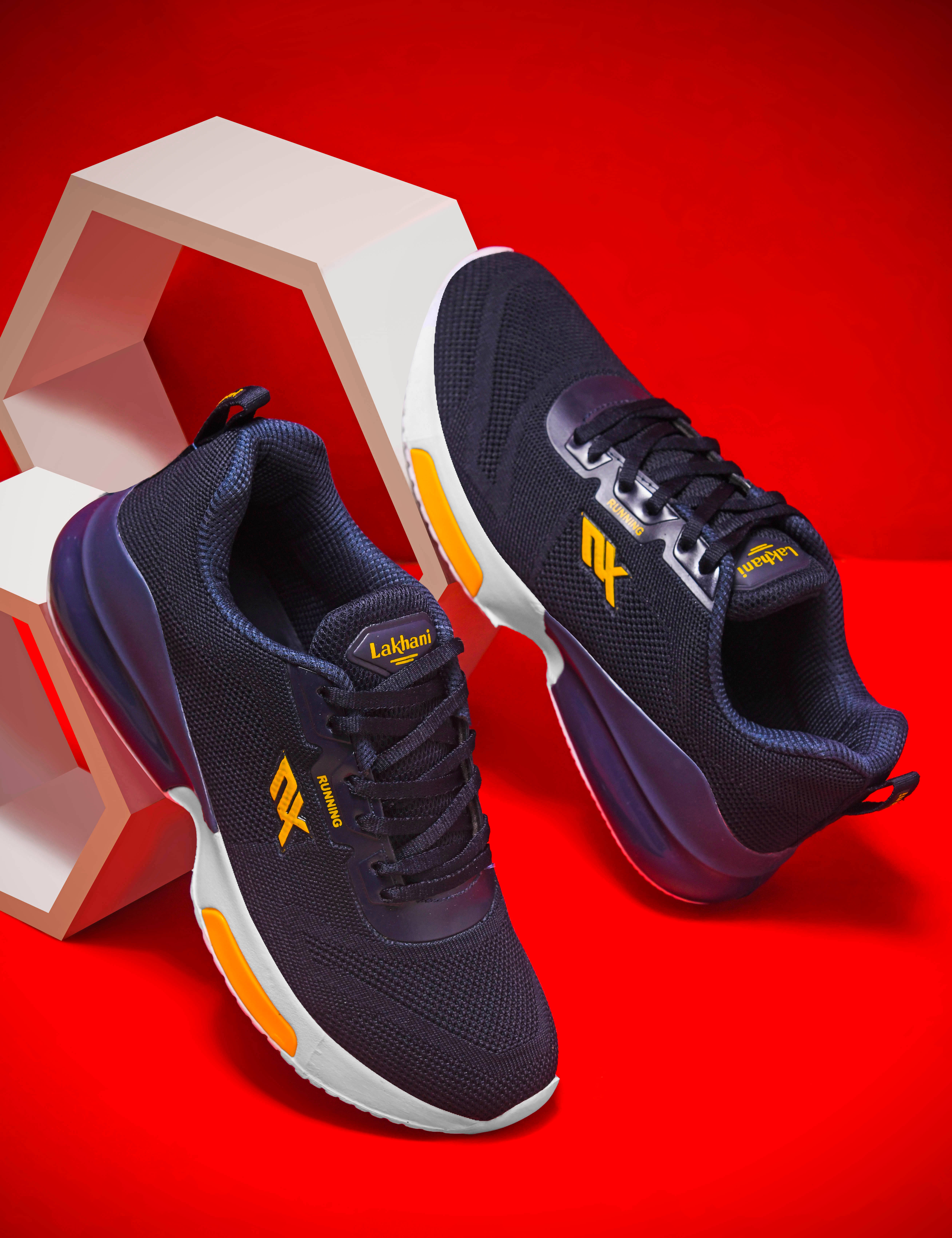 Lakhani Aashirwad E-902 Navy Men's Sports Running Shoes Lakhani Aashirwad E-902 Navy Men's Sports Running Shoes