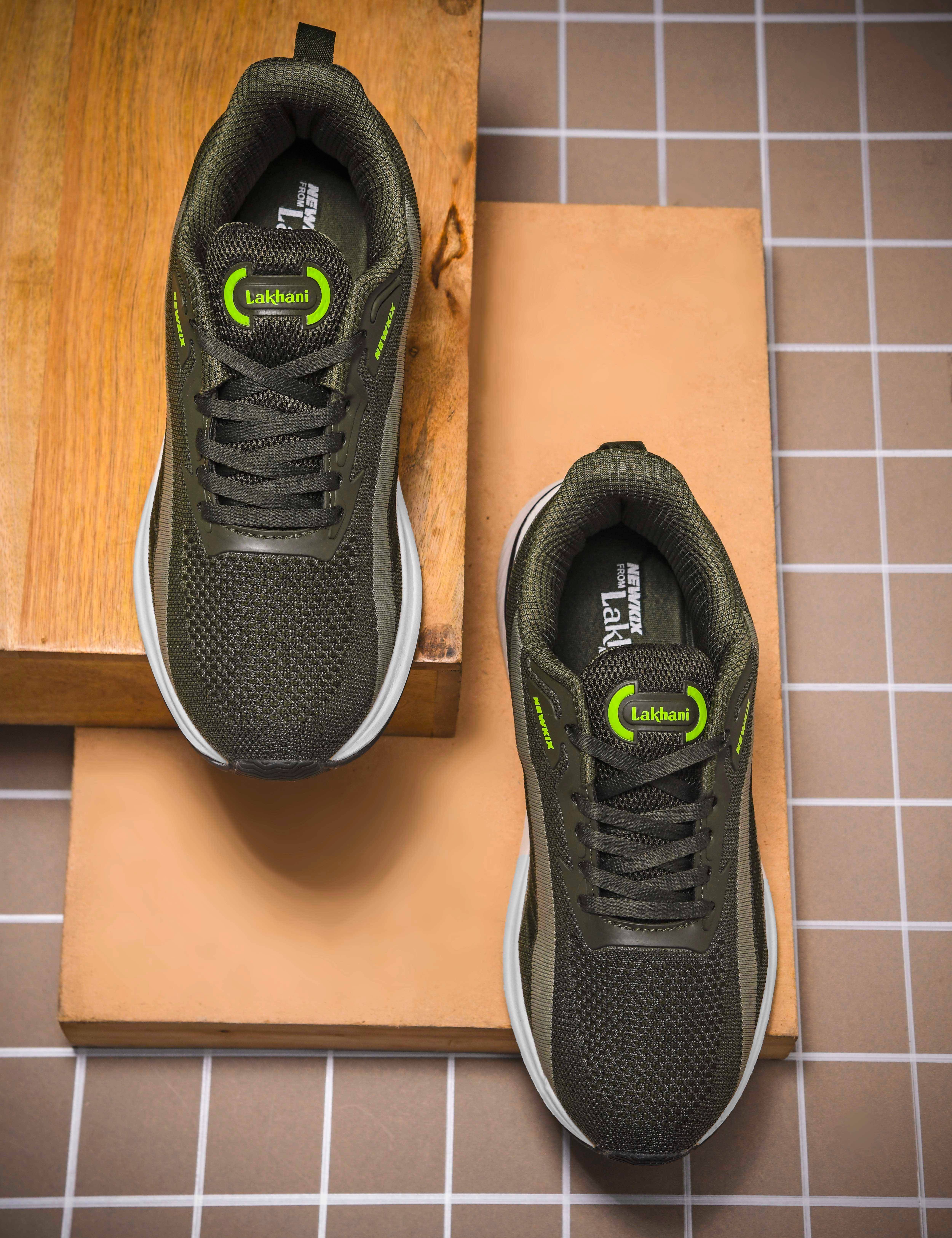     			Lakhani Aashirwad Ranger-05 Green Men's Sports Running Shoes