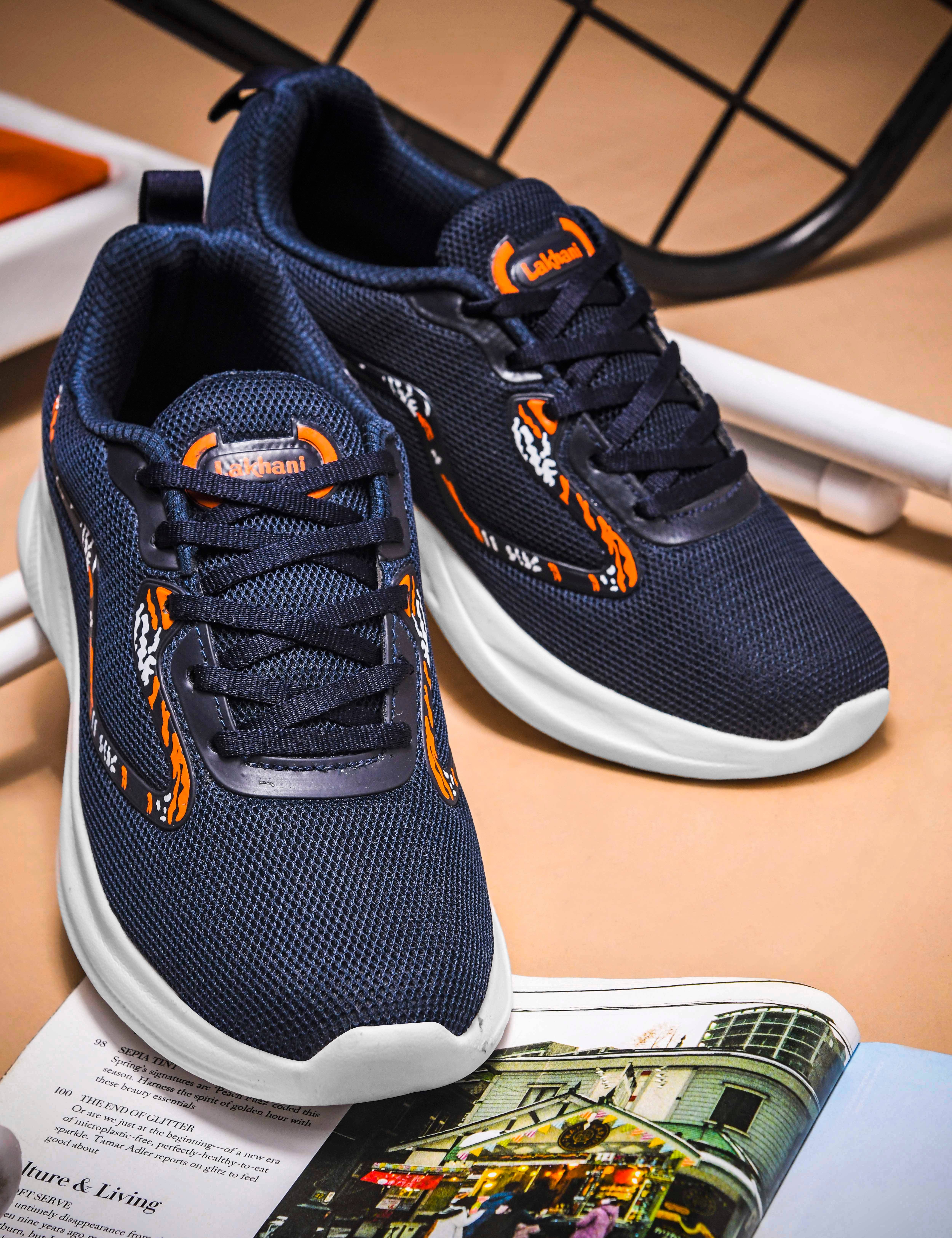 Lakhani Aashirwad Tiger-03 Teal Men's Sports Running Shoes     			Lakhani Aashirwad Tiger-03 Teal Men's Sports Running Shoes