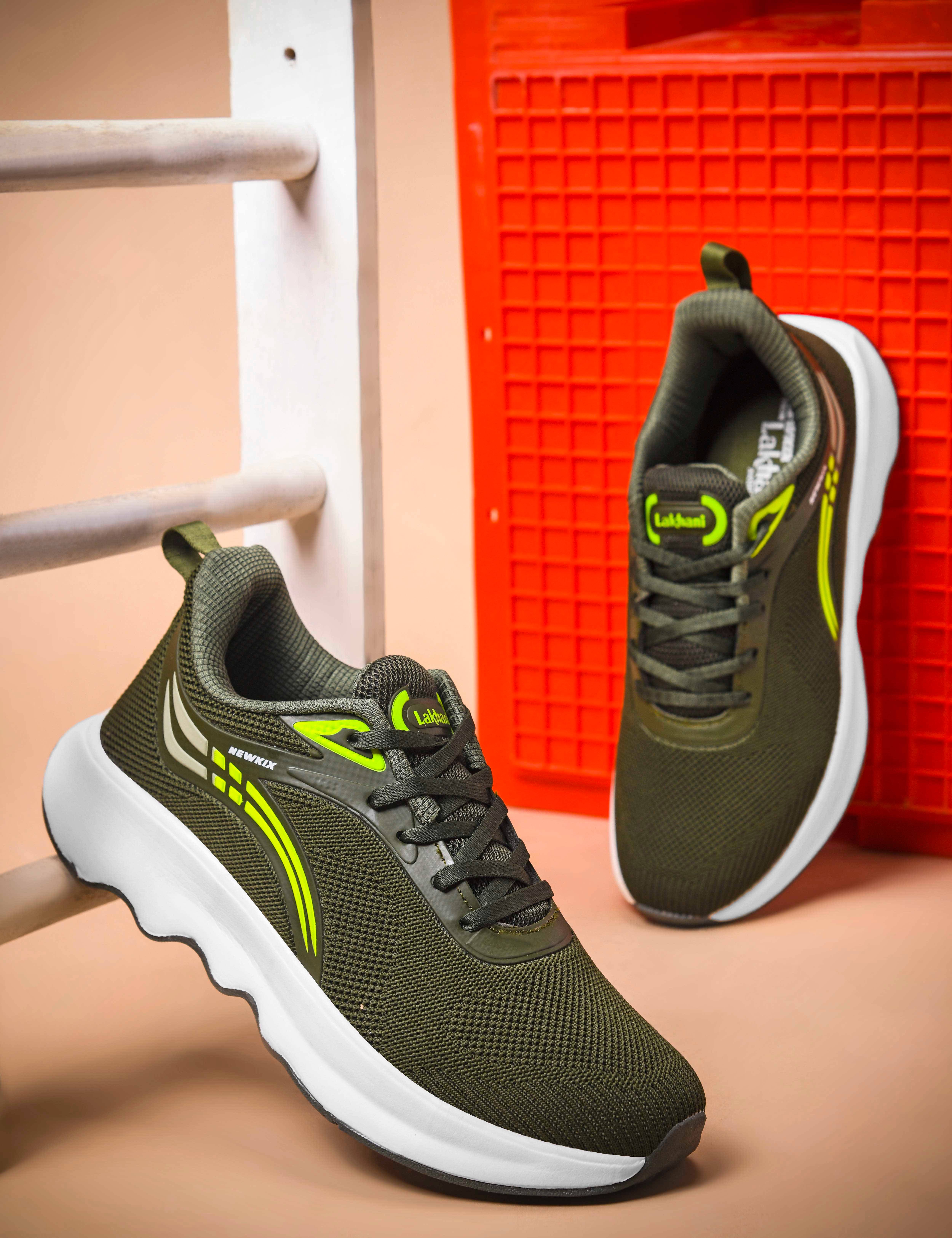 Lakhani Aashirwad Vitara-08 Green Men's Sports Running Shoes Lakhani Aashirwad Vitara-08 Green Men's Sports Running Shoes