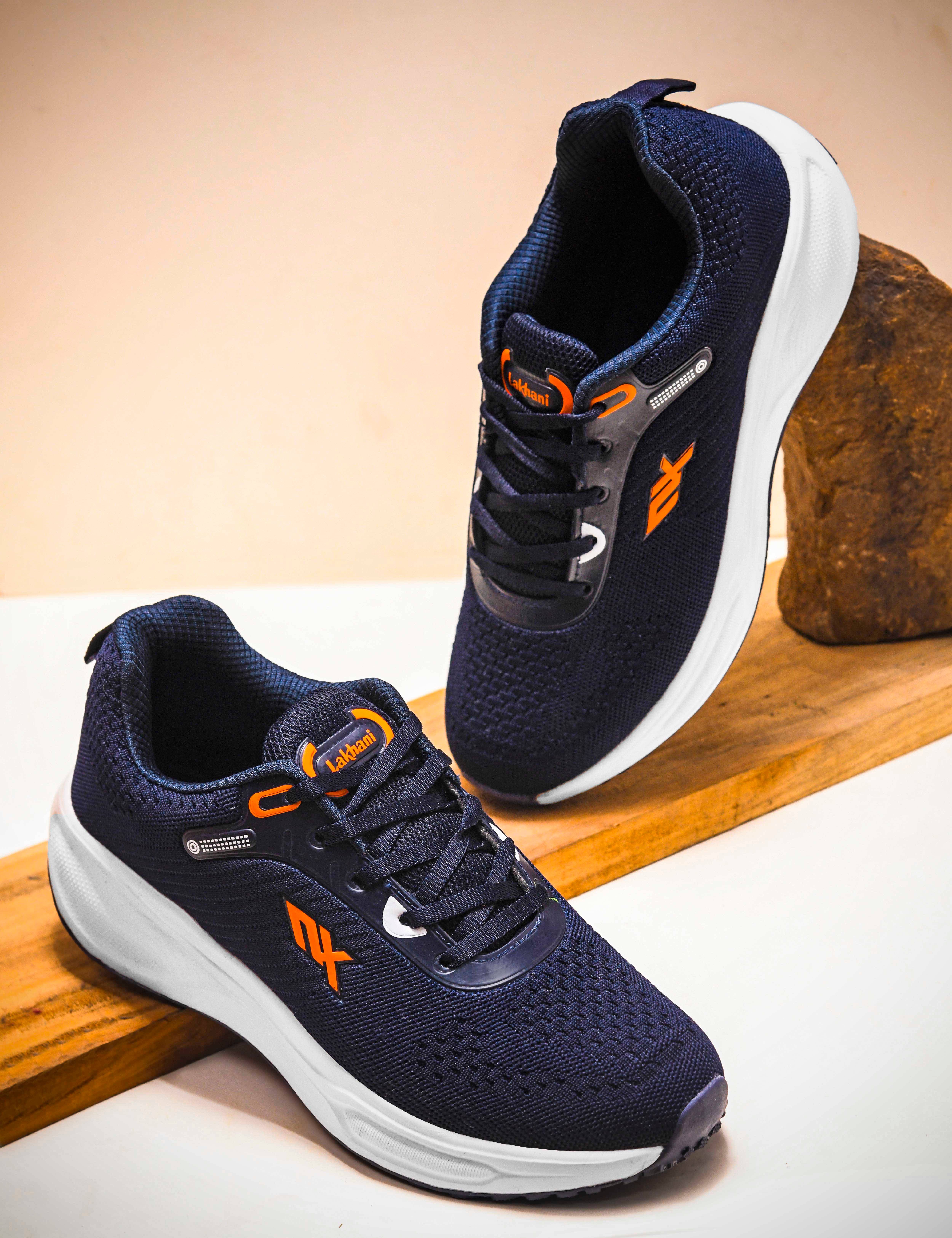     			Lakhani Aashirwad Vitara-09 Navy Men's Sports Running Shoes