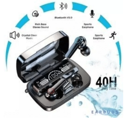    			M19 With Torch In Ear TWS Black