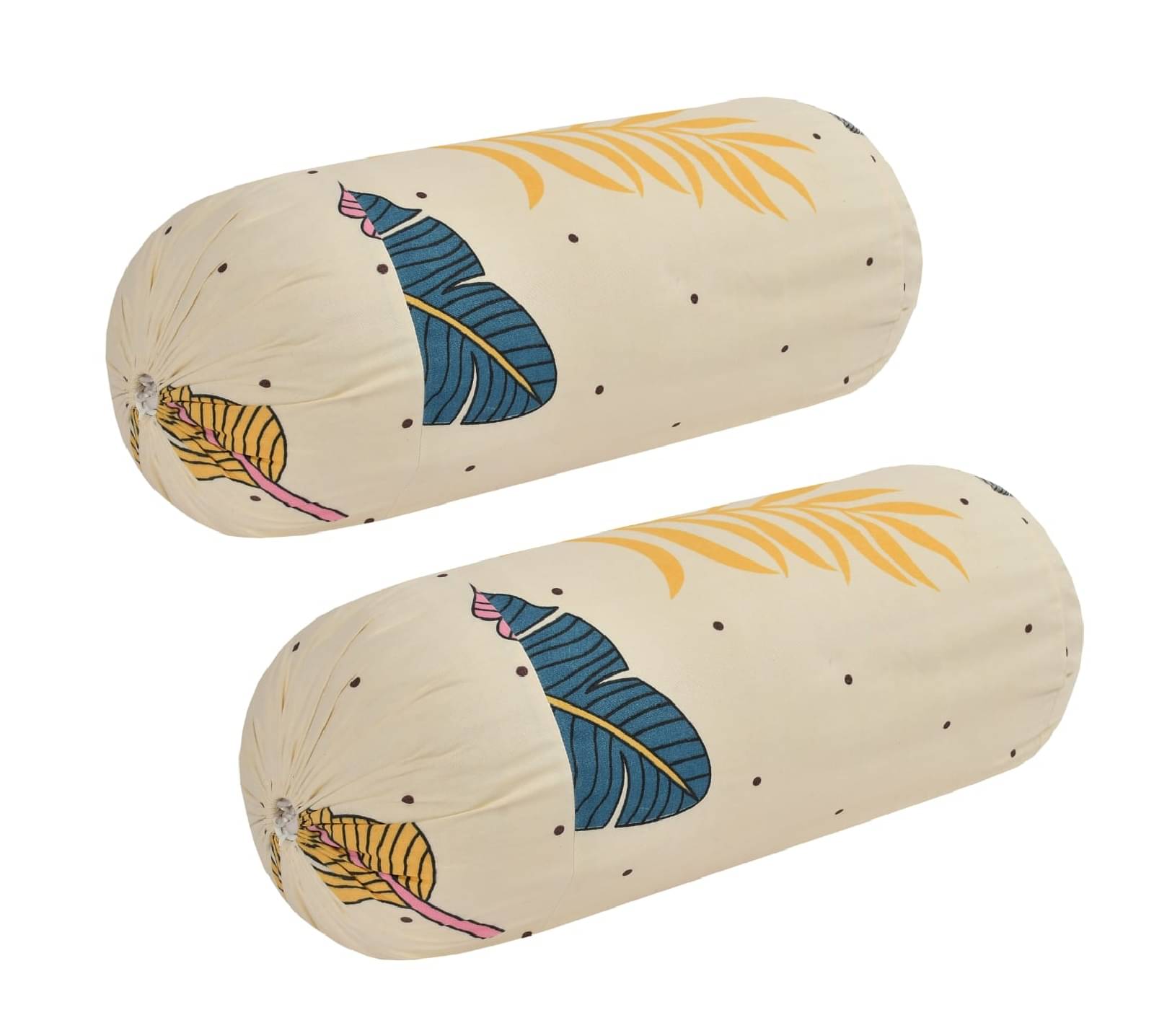 MAHALUXMI COLLECTION Set of 2 Polyester Bolster Covers MAHALUXMI COLLECTION Set of 2 Polyester Bolster Covers
