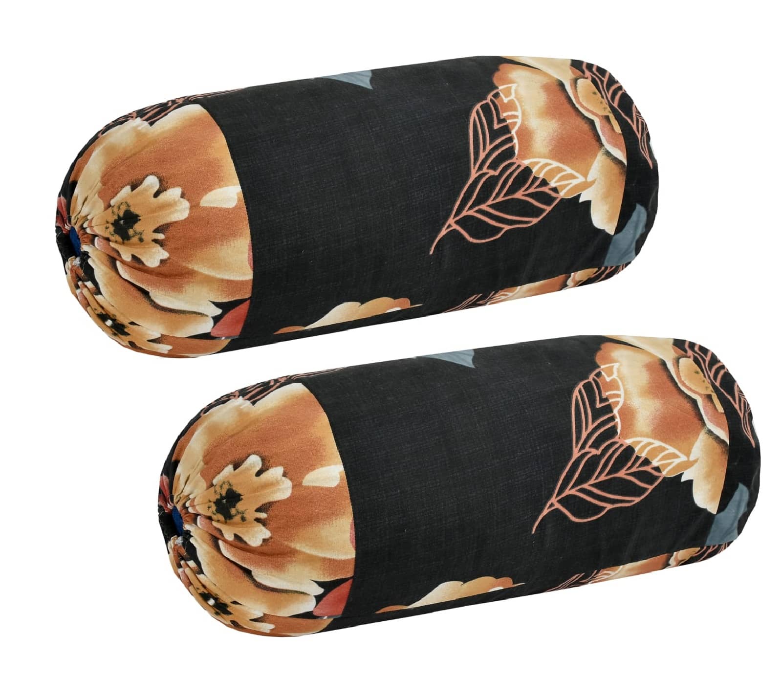 MAHALUXMI COLLECTION Set of 2 Polyester Bolster Covers