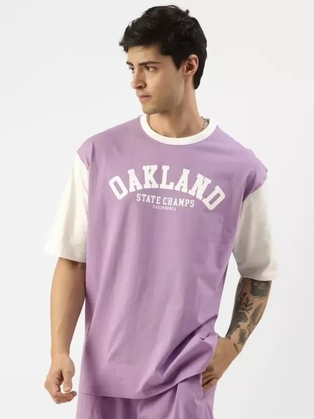     			Maniac Men 100% Cotton Oversized Fit Printed T-Shirt ( Multicolor )