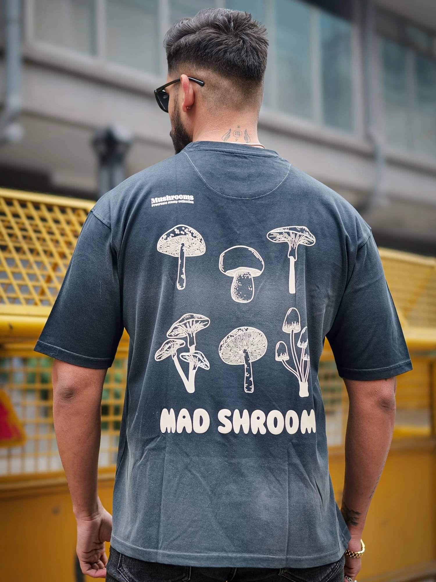 Maniac Men 100% Cotton Oversized Fit Printed T-Shirt ( Navy Blue )     			Maniac Men 100% Cotton Oversized Fit Printed T-Shirt ( Navy Blue )